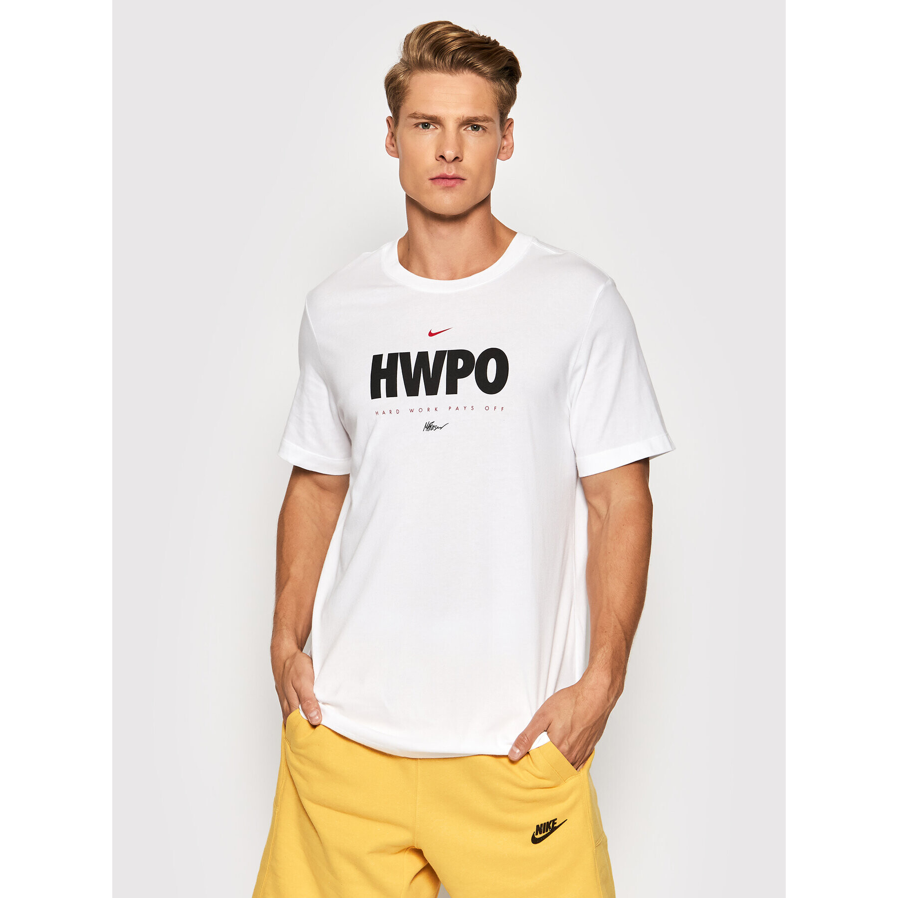 Nike Tricou Hwpo DA1594 Alb Standard Fit - Pled.ro