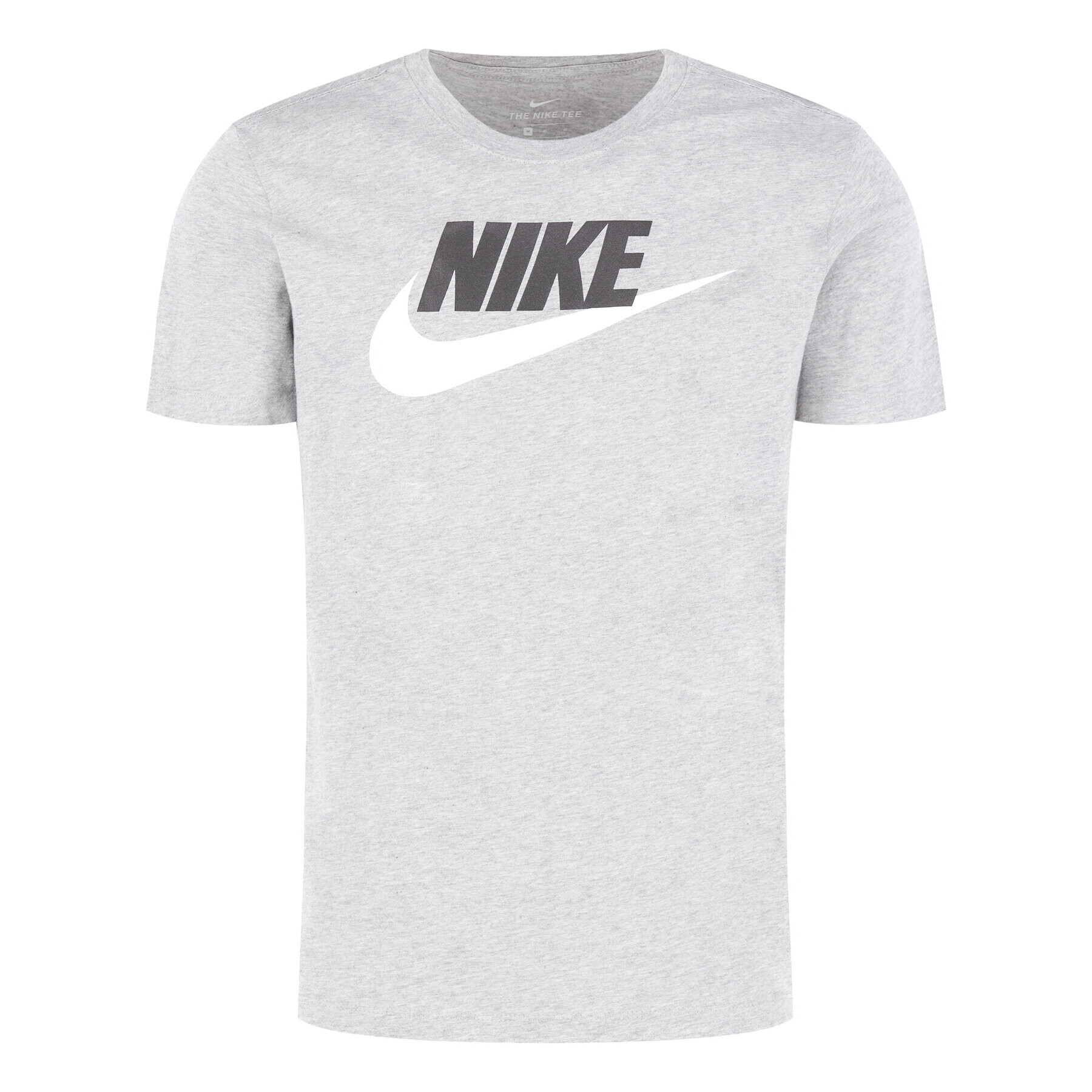 Nike Tricou Icon Futura AR5004 Gri Regular Fit - Pled.ro