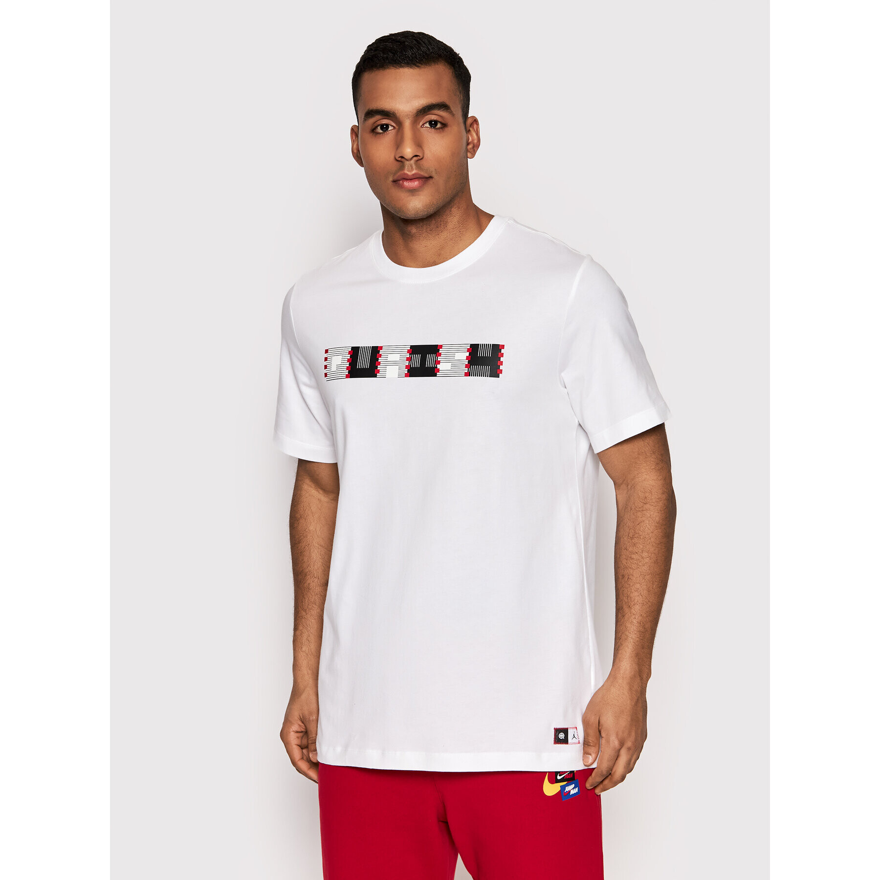 Nike Tricou Jordan Quai DM0758 Alb Regular Fit - Pled.ro