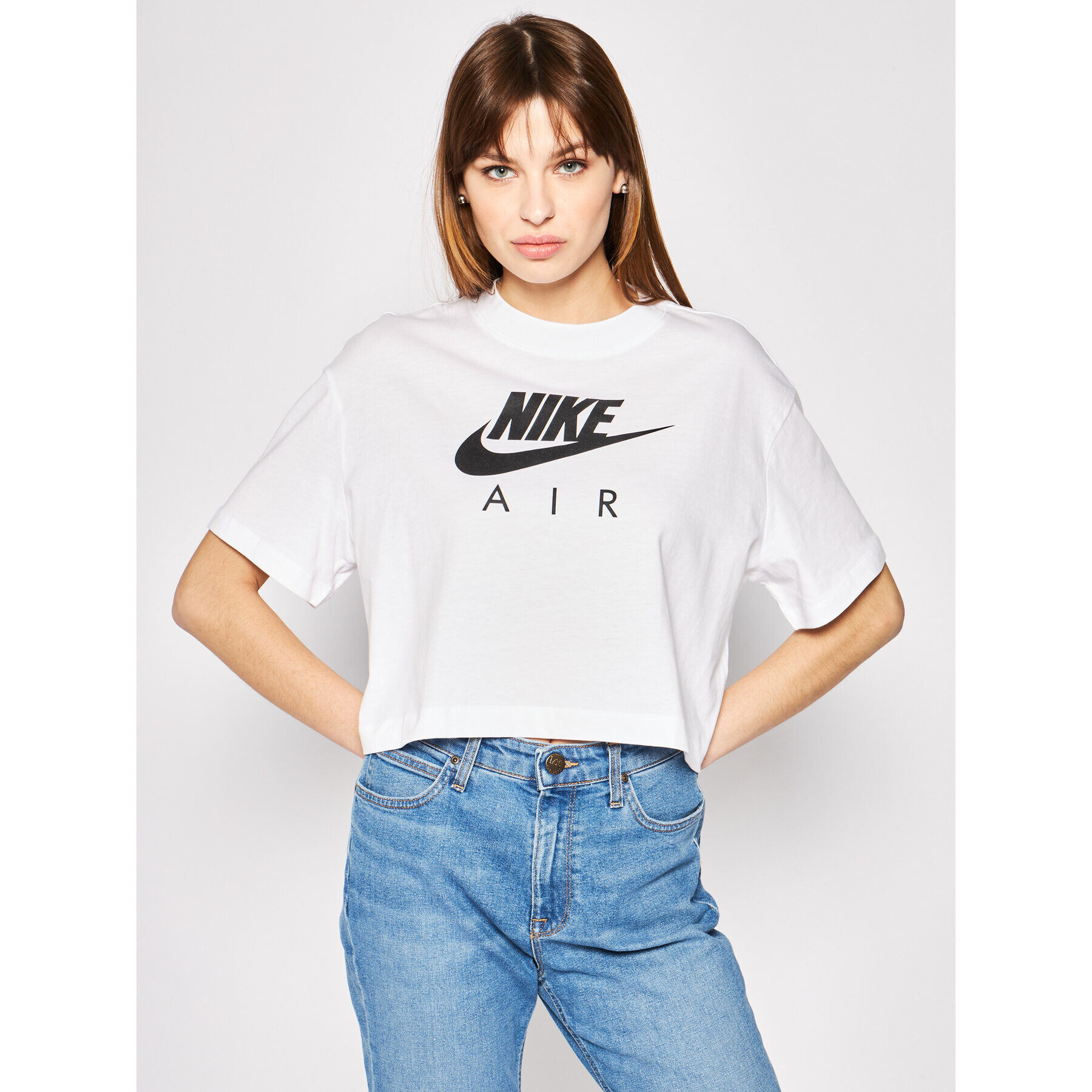 Nike Tricou Nsw Air BV4777 Alb Regular Fit - Pled.ro