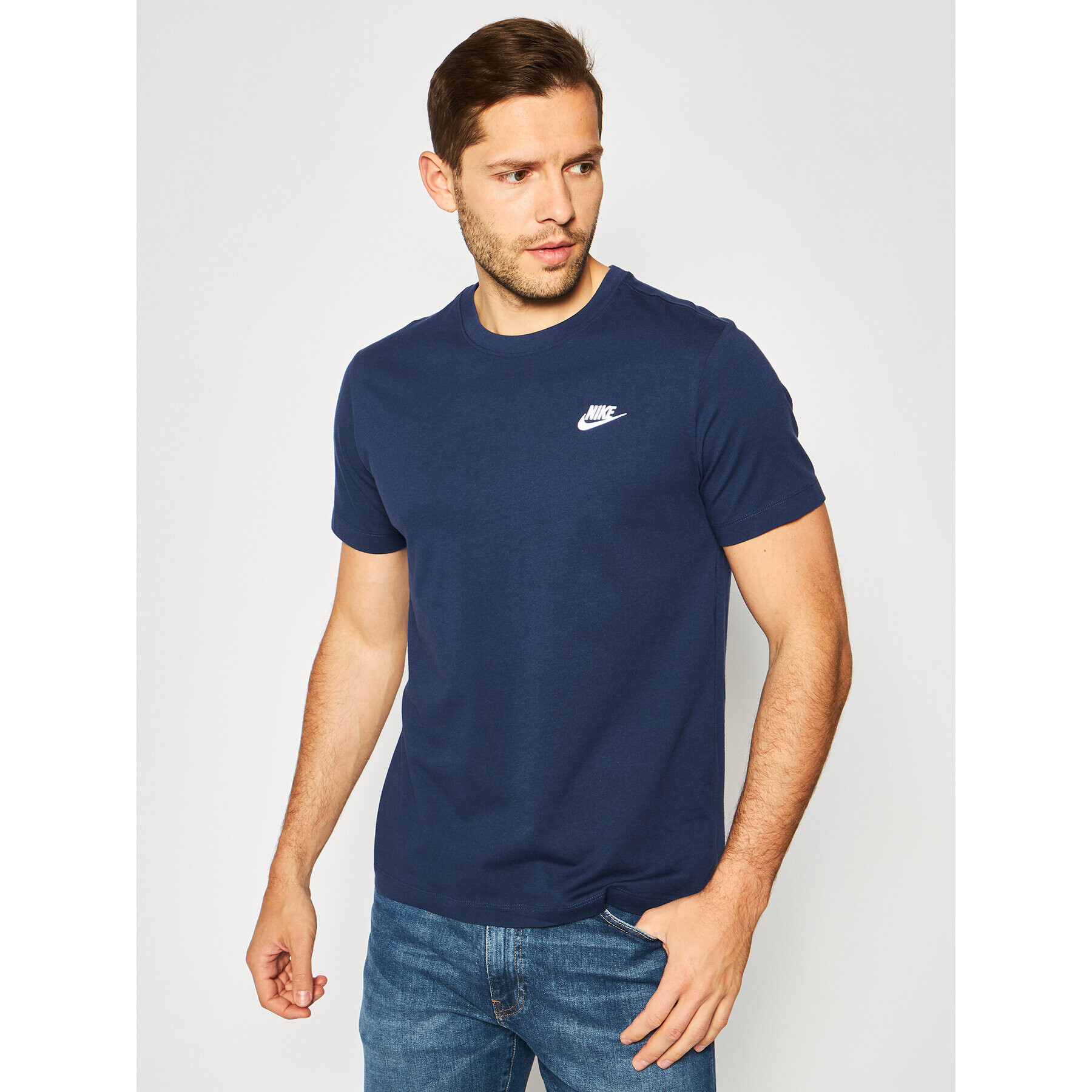 Nike Tricou Nsw Club AR4997 Bleumarin Standard Fit - Pled.ro