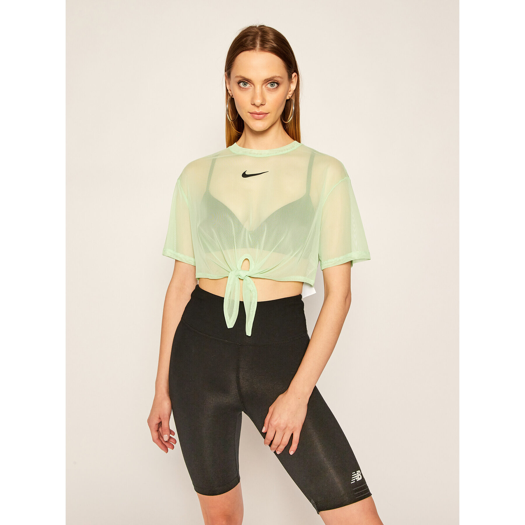 Nike Tricou Sportswear CJ2702 Verde Loose Fit - Pled.ro