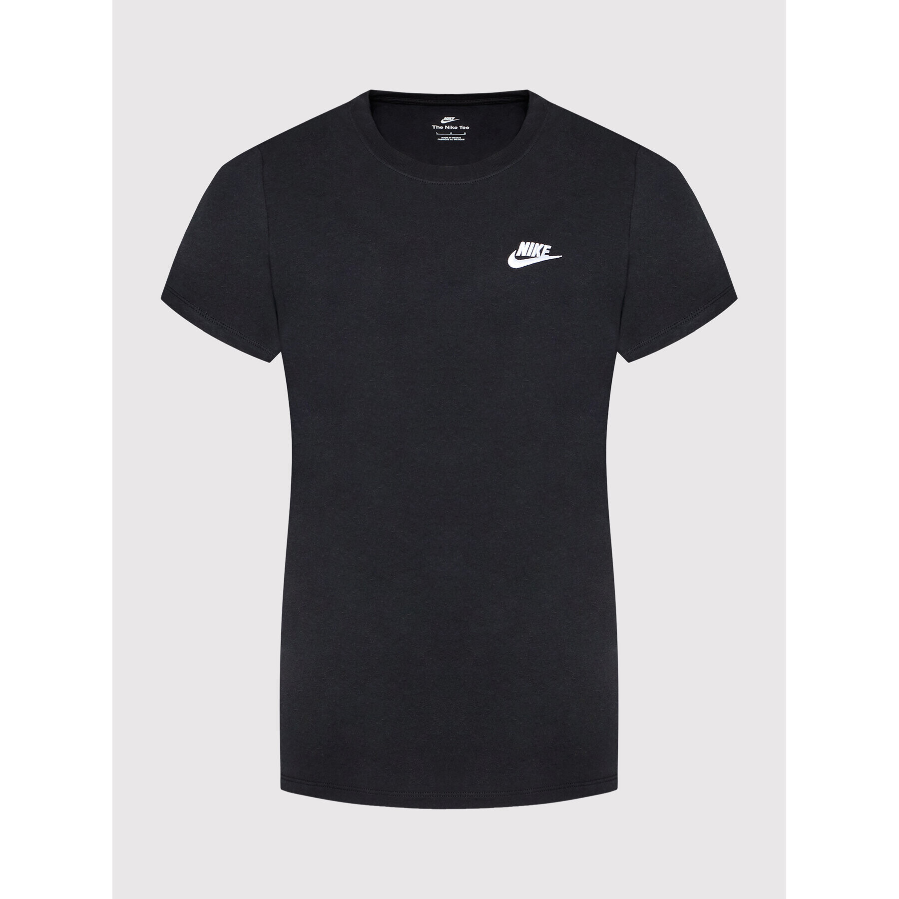 Nike Tricou Sportswear Club DN2393 Negru Relaxed Fit - Pled.ro