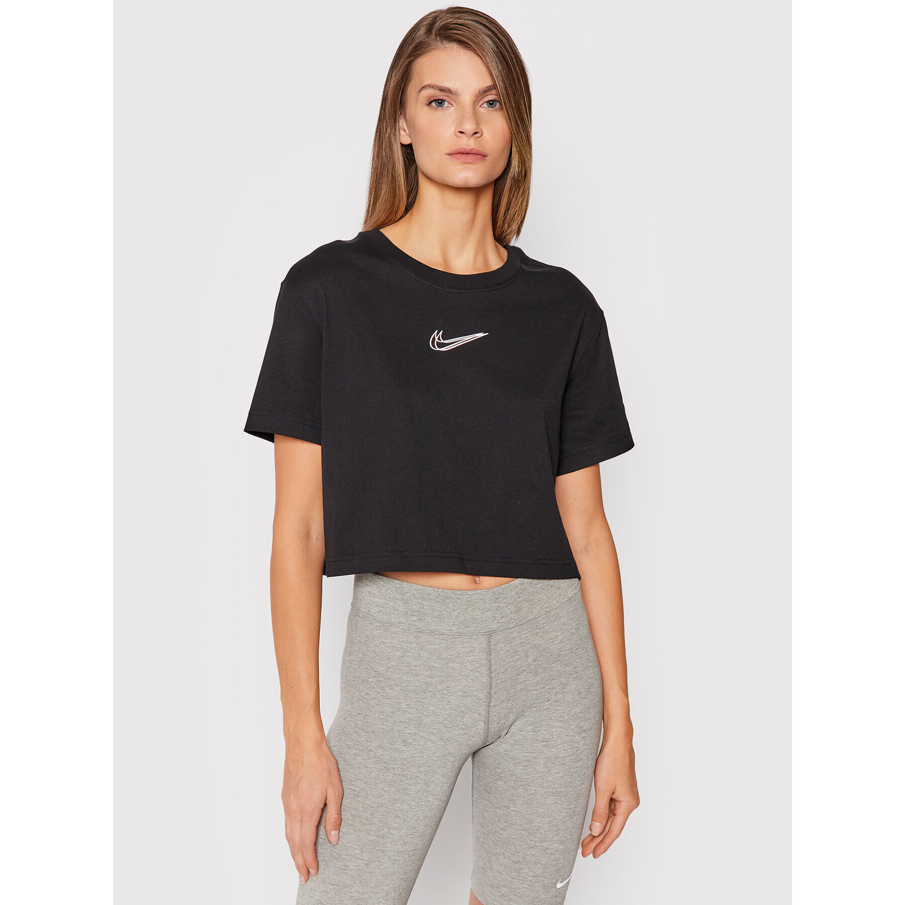 Nike Tricou Sportswear DJ4125 Negru Loose Fit - Pled.ro