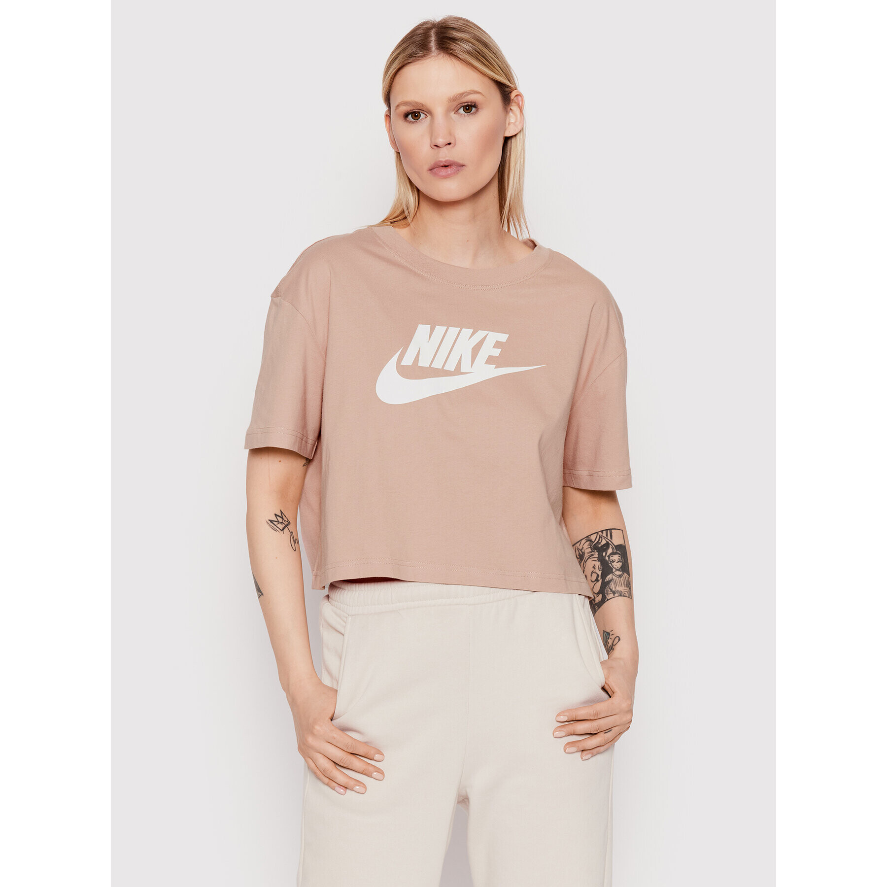 Nike Tricou Sportswear Essential BV6175 Roz Loose Fit - Pled.ro