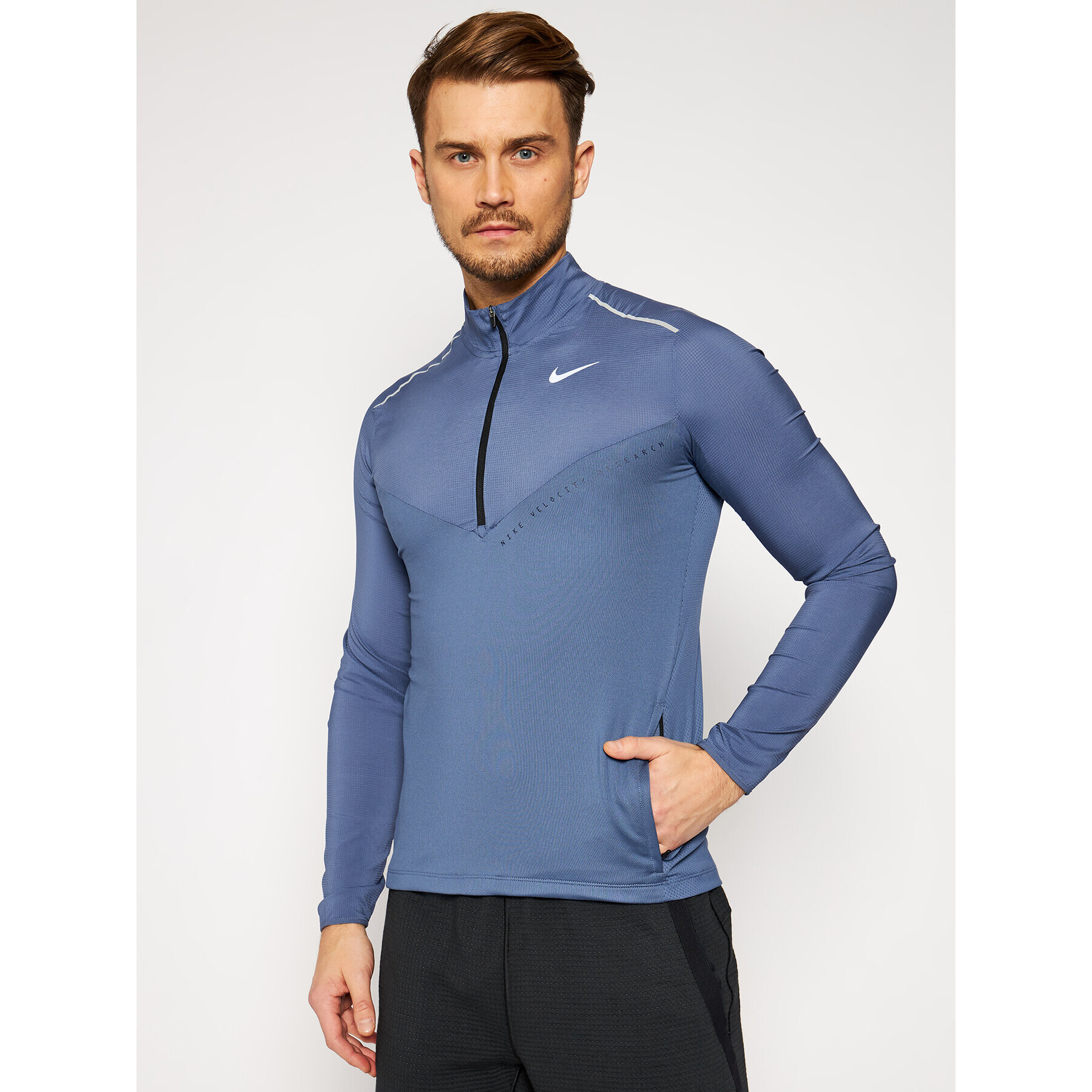 Nike Tricou tehnic Element CJ5705 Albastru Standard Fit - Pled.ro