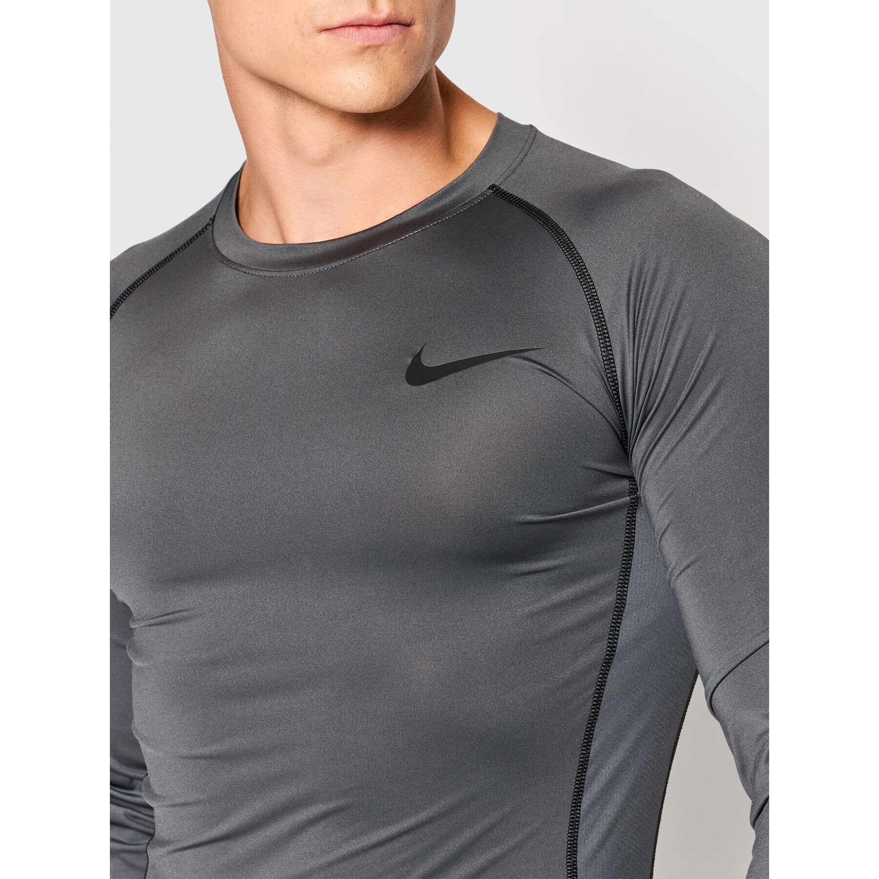 Nike Tricou tehnic Pro Dri-Fit DD1990 Gri Tight Fit - Pled.ro