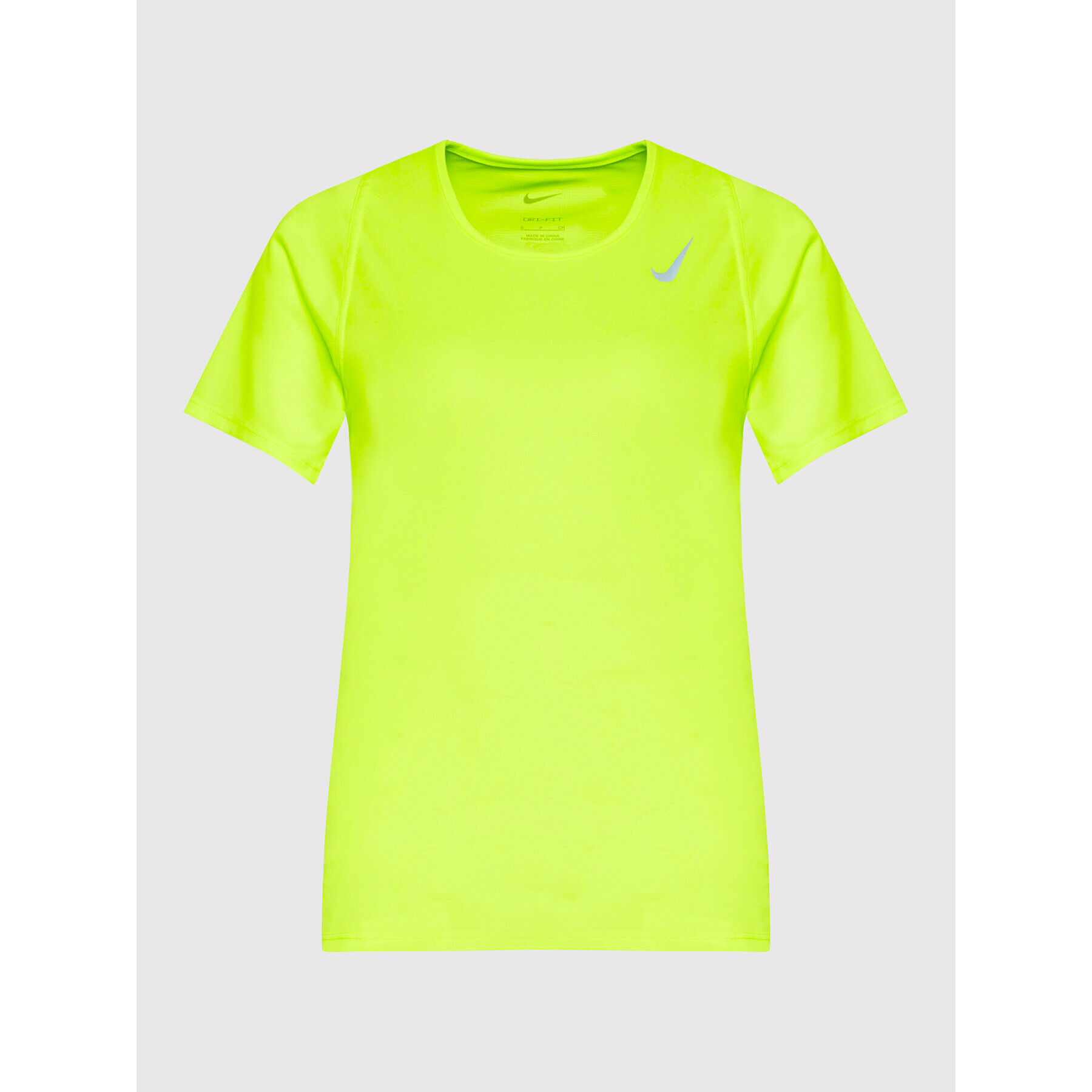 Nike Tricou tehnic Race DD5927 Galben Slim Fit - Pled.ro