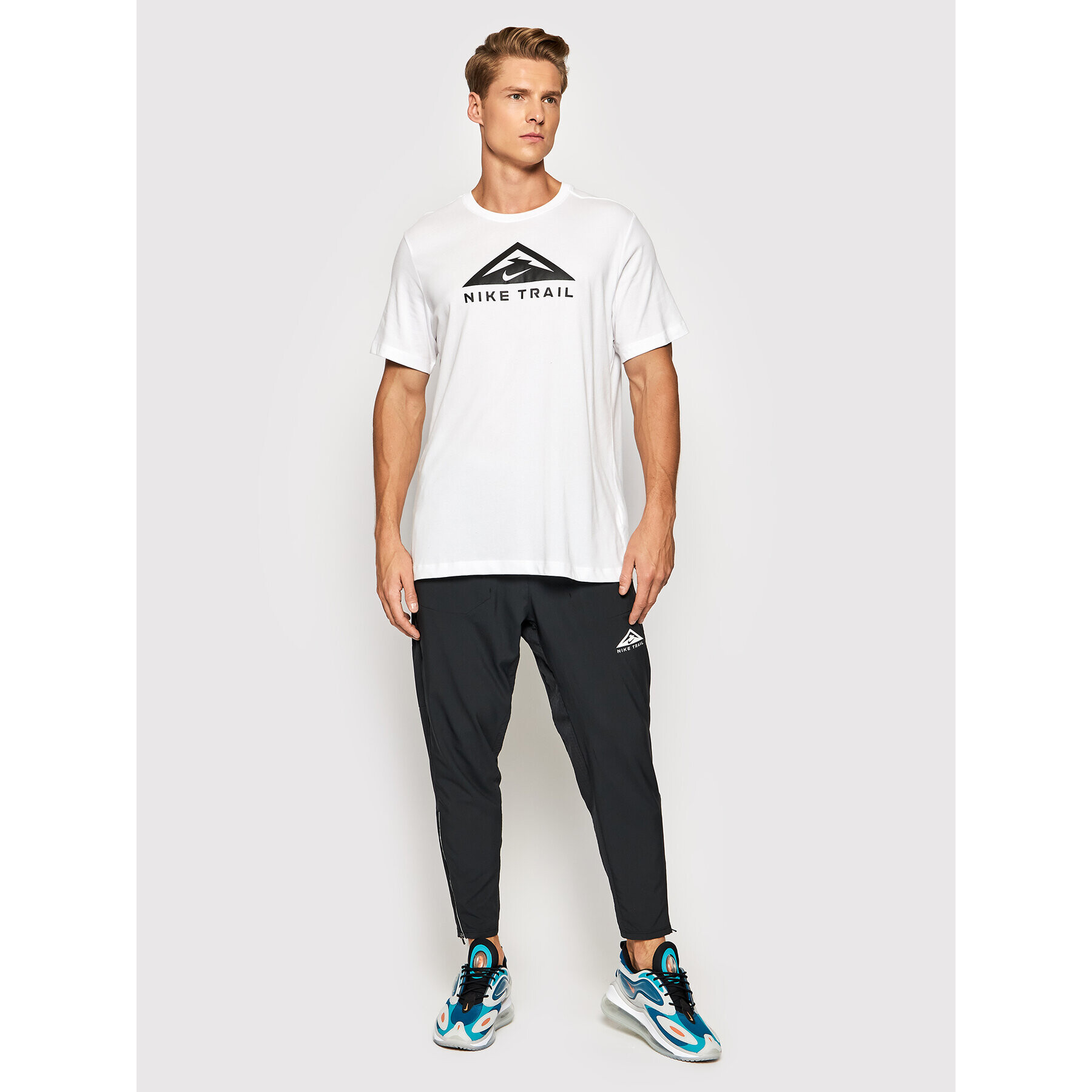 Nike Tricou Trail CZ9802 Alb Standard Fit - Pled.ro