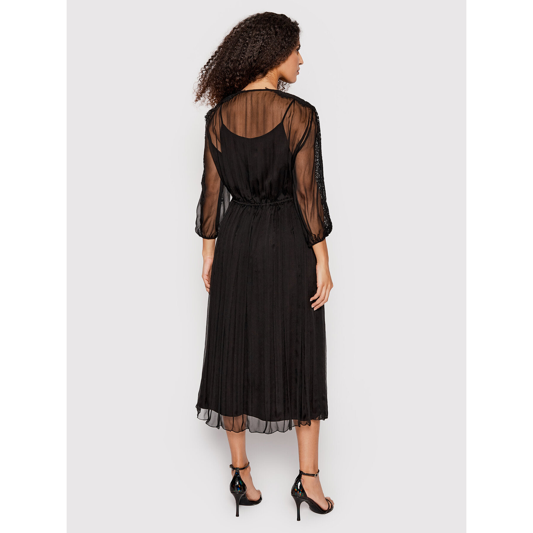 Nissa Rochie cocktail RC13120 Negru Regular Fit - Pled.ro