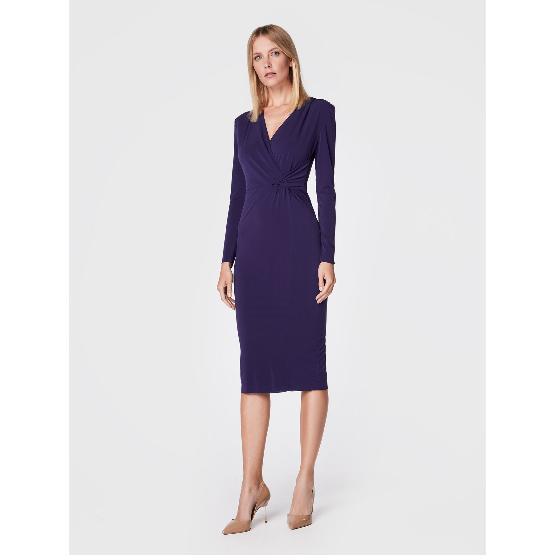 Nissa Rochie cocktail RC13452 Violet Regular Fit - Pled.ro