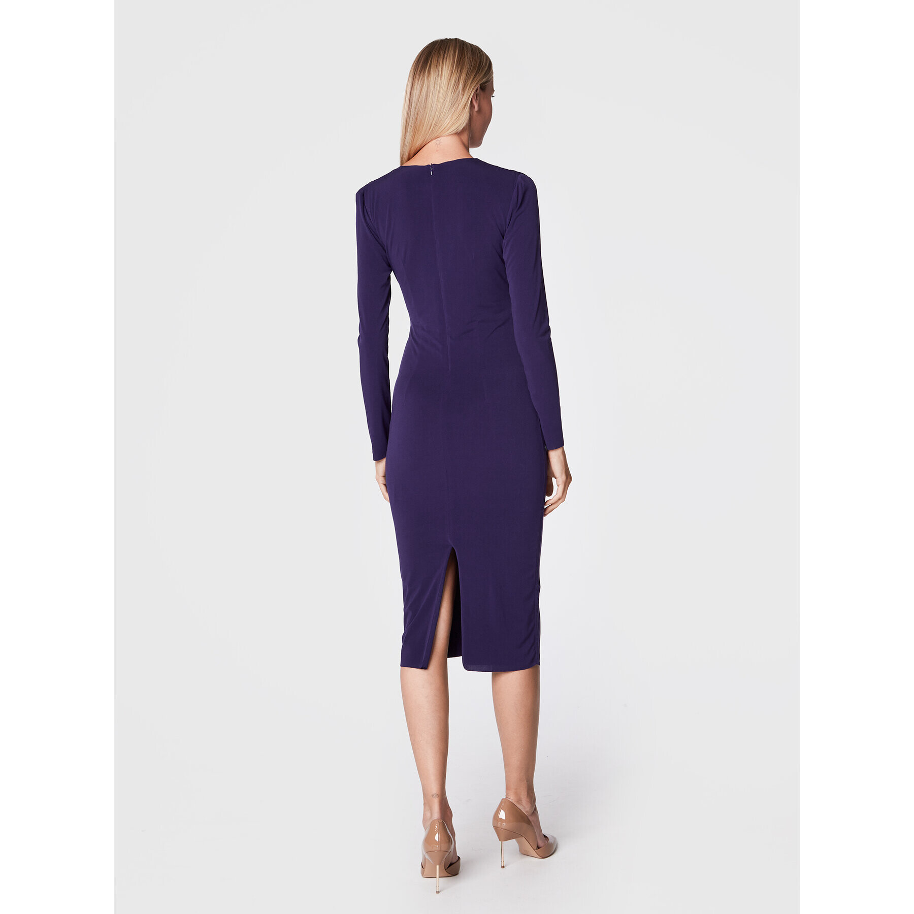 Nissa Rochie cocktail RC13452 Violet Regular Fit - Pled.ro