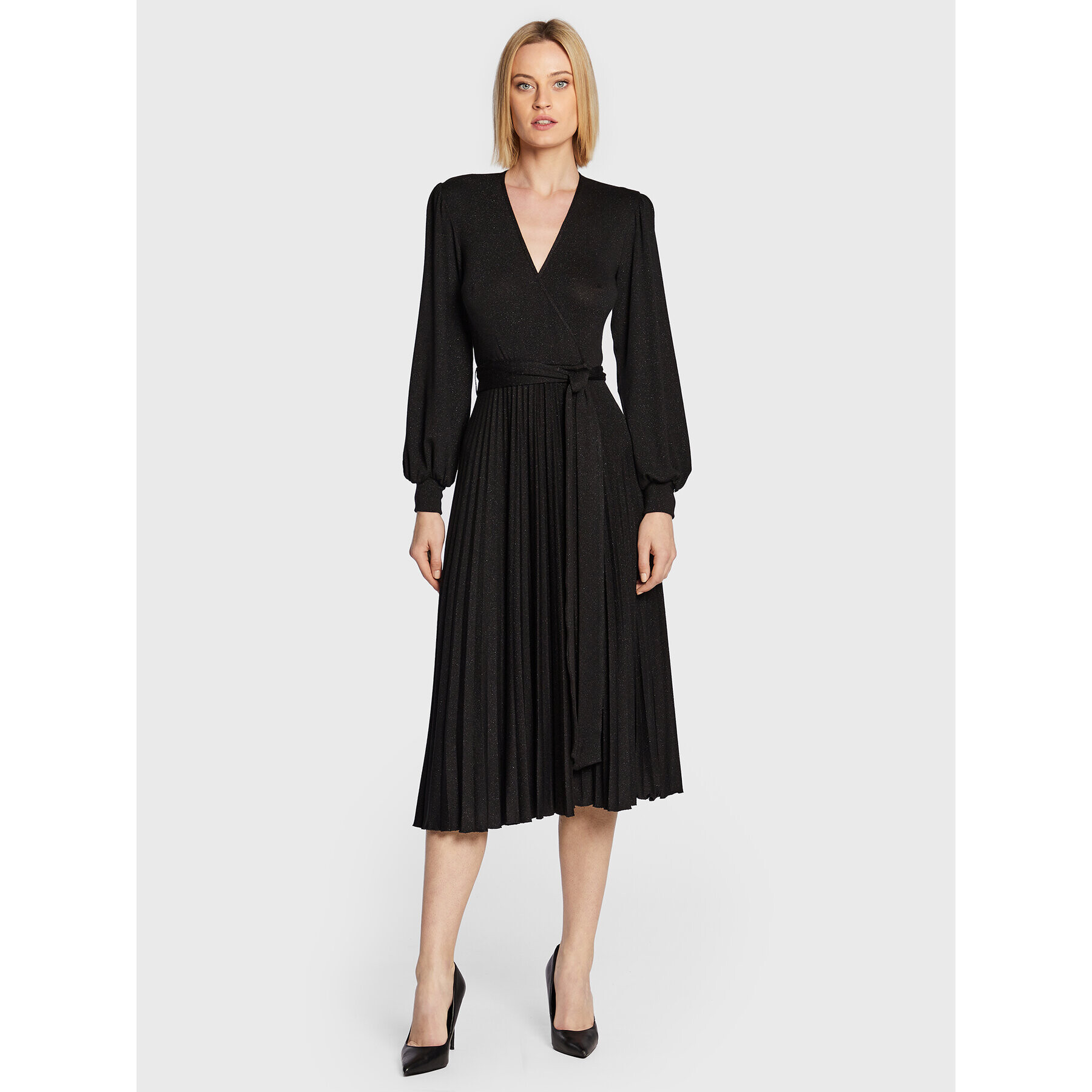 Nissa Rochie cocktail RC13567 Negru Regular Fit - Pled.ro