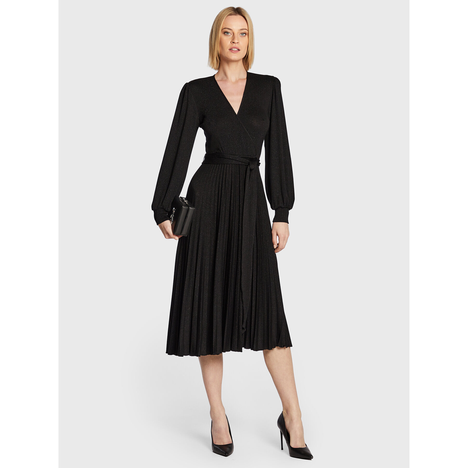 Nissa Rochie cocktail RC13567 Negru Regular Fit - Pled.ro