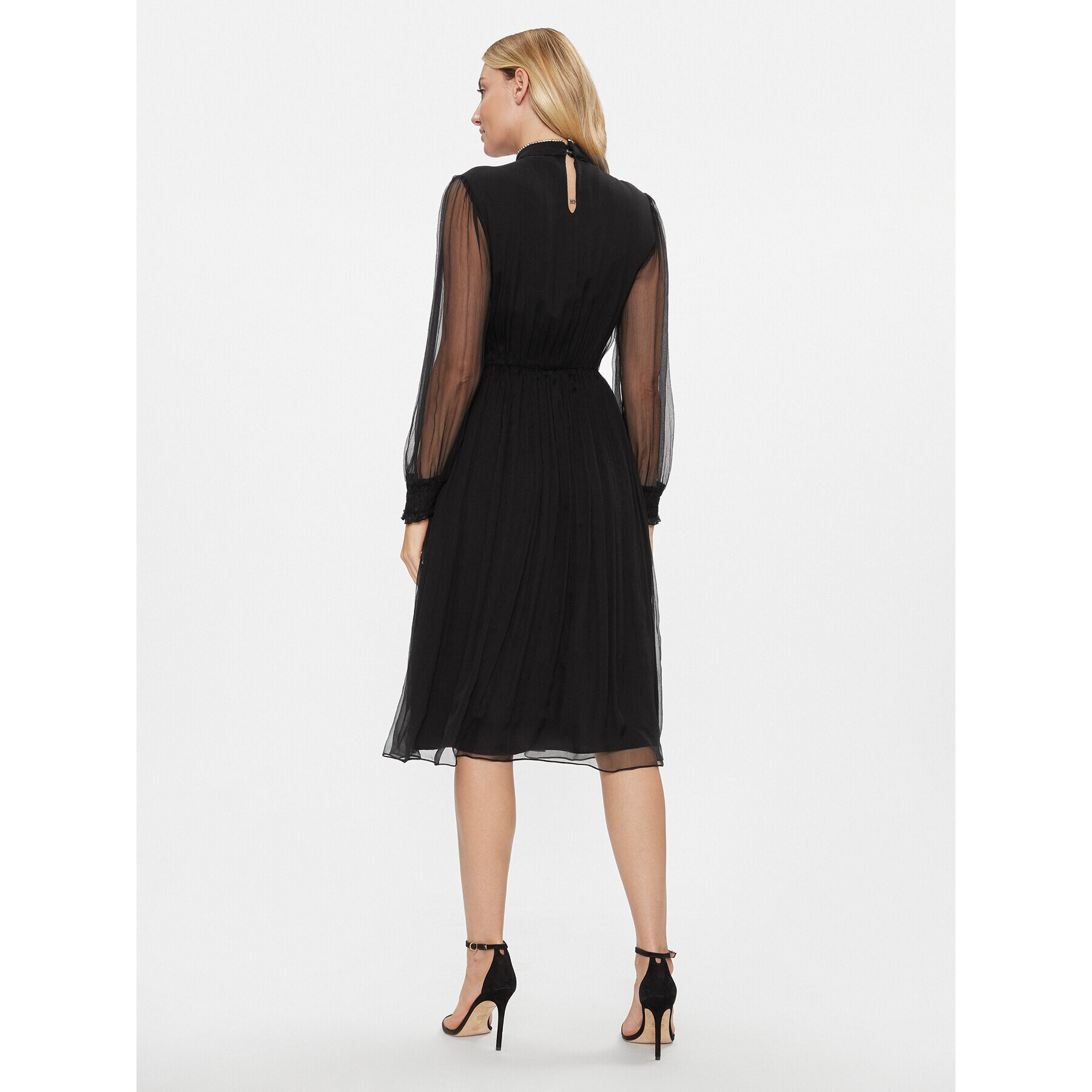 Nissa Rochie cocktail RC14354 Negru Regular Fit - Pled.ro