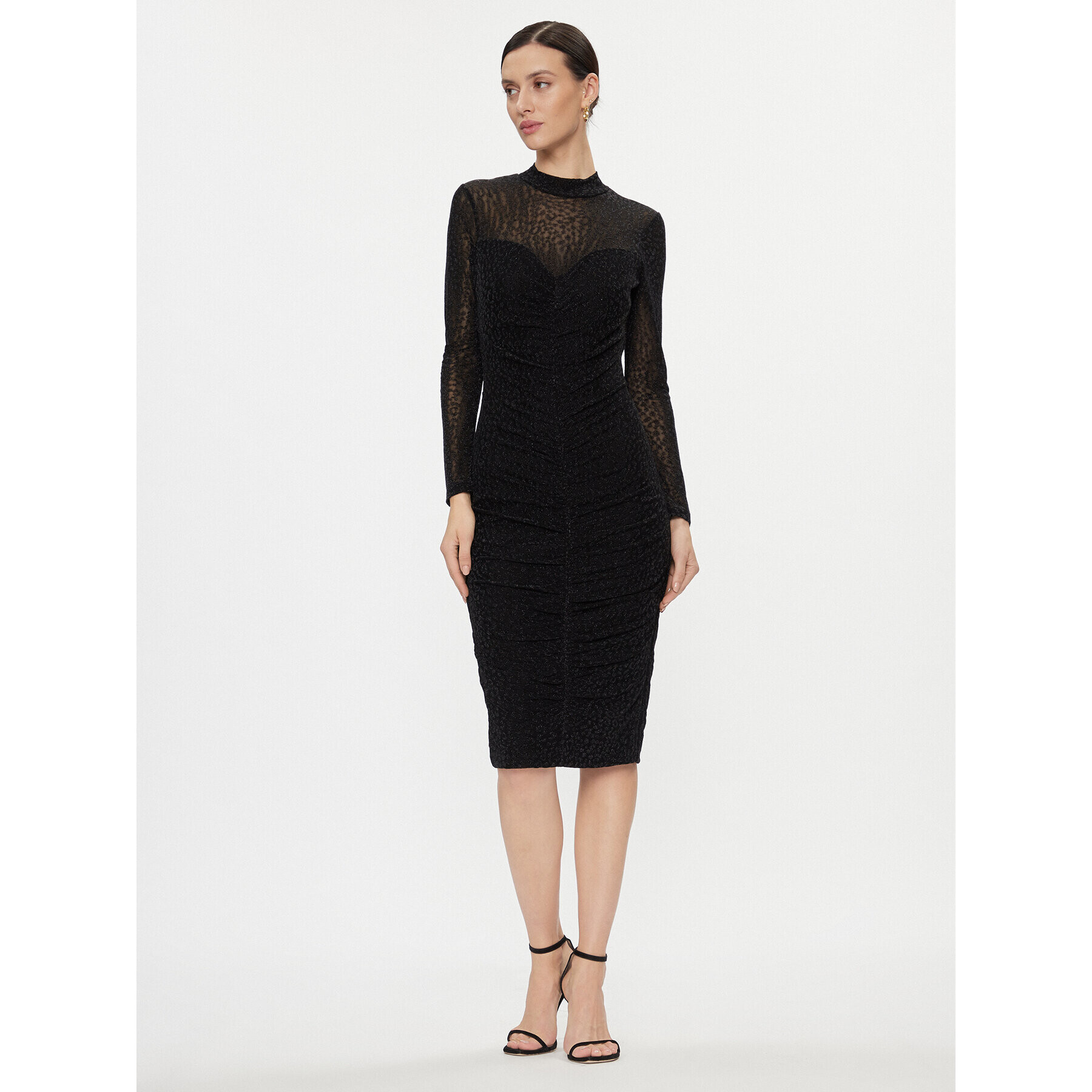 Nissa Rochie cocktail RS14476 Negru Slim Fit - Pled.ro