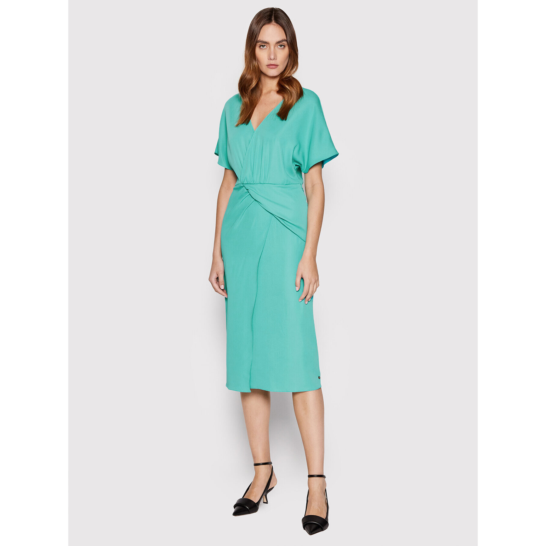 Nissa Rochie cocktail RZ12997 Verde Regular Fit - Pled.ro