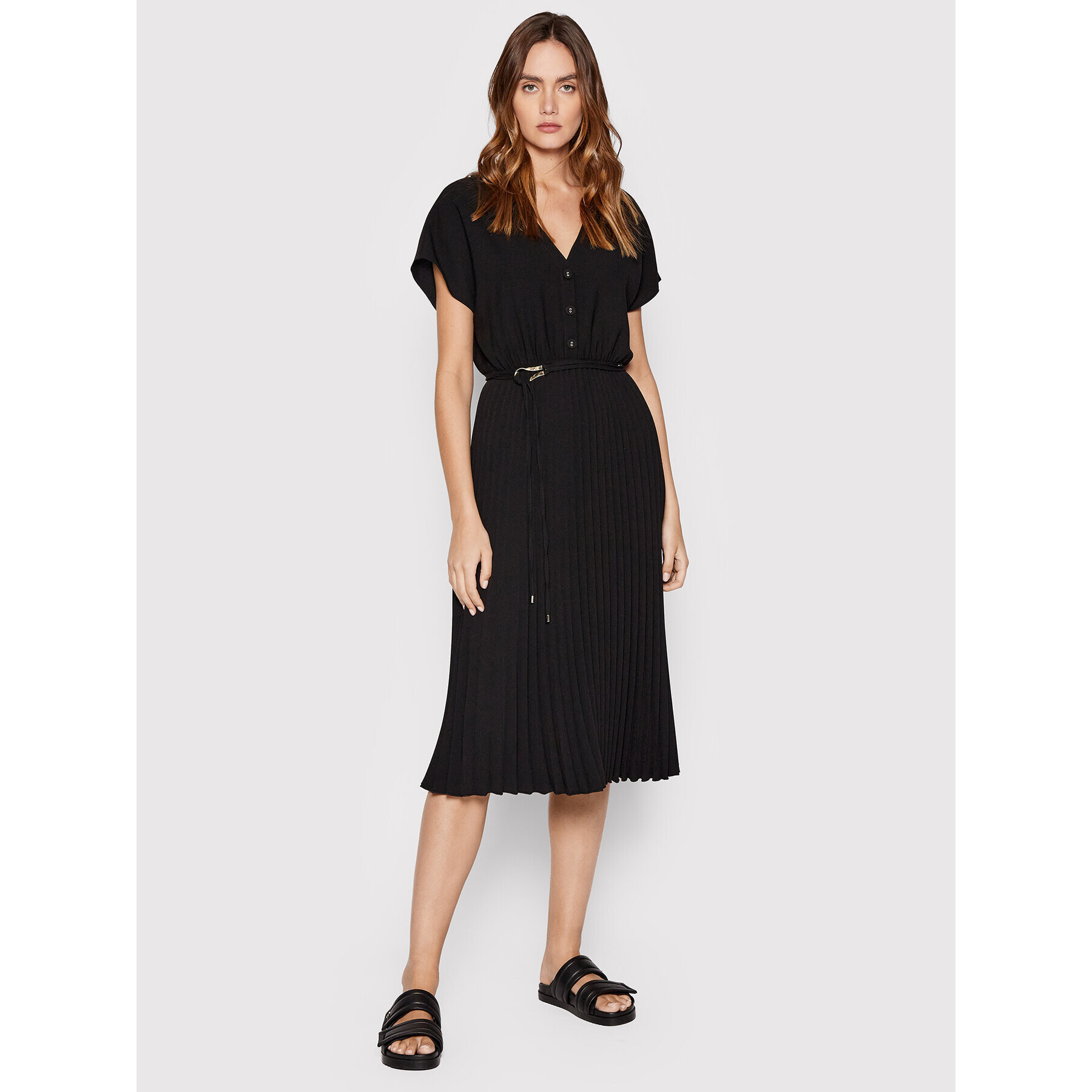 Nissa Rochie de zi RZ13059 Negru Regular Fit - Pled.ro