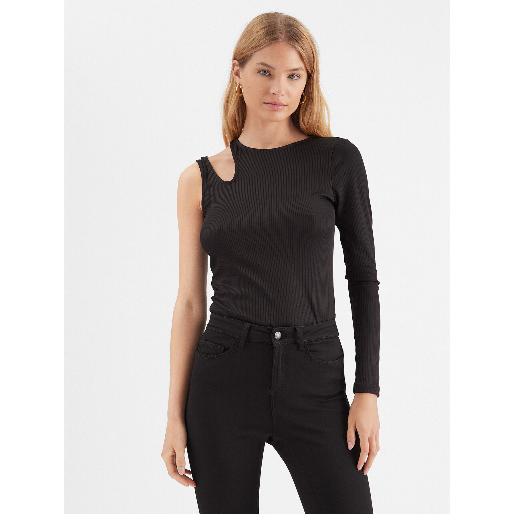 Noisy May Bluză Buster 27024461 Negru Slim Fit - Pled.ro