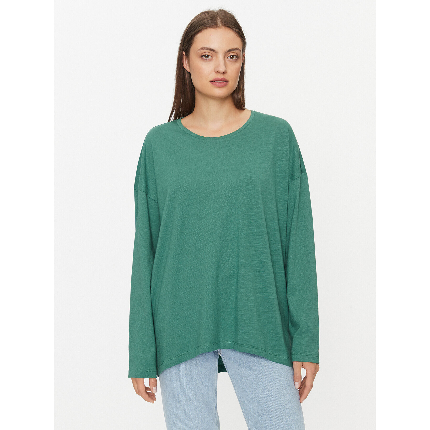 Noisy May Bluză Mathilde 27026082 Verde Loose Fit - Pled.ro