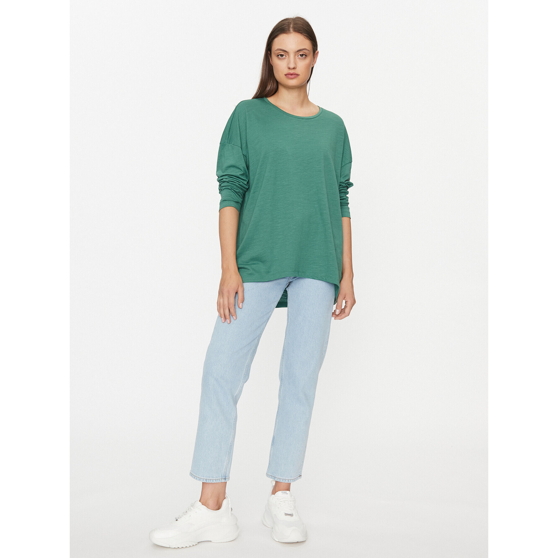 Noisy May Bluză Mathilde 27026082 Verde Loose Fit - Pled.ro