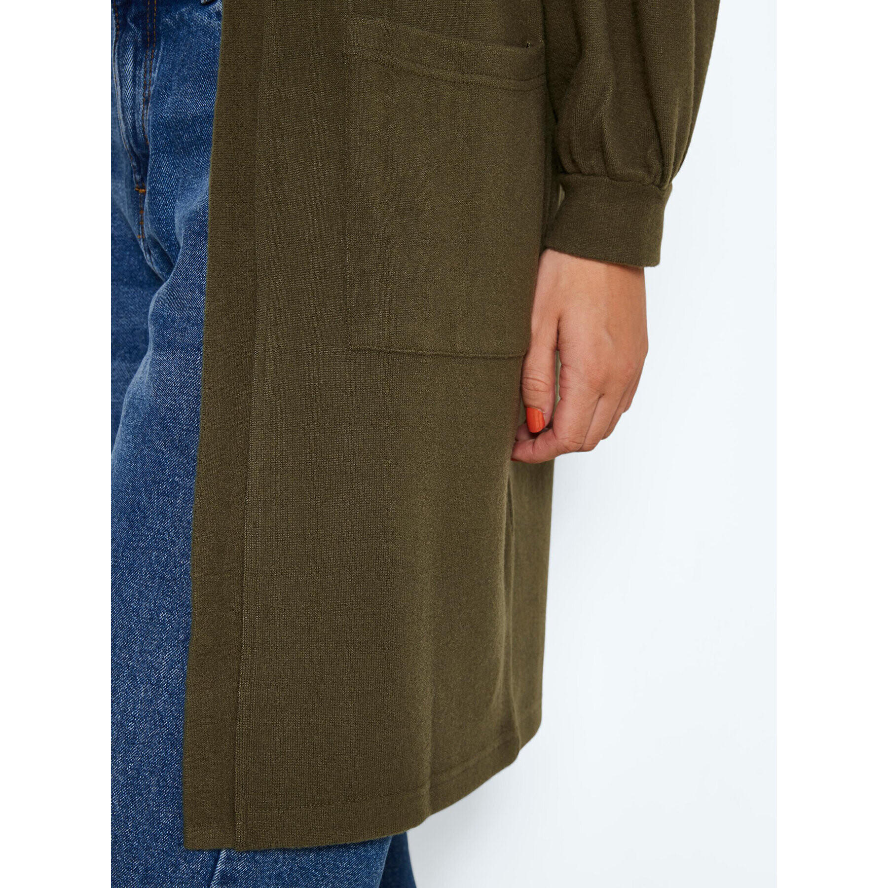 Noisy May Cardigan City 27016543 Verde Relaxed Fit - Pled.ro