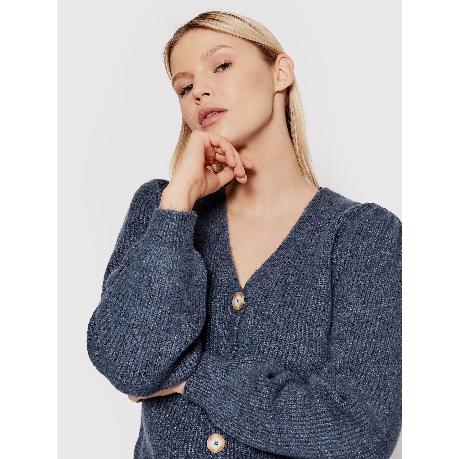 Noisy May Cardigan Son 27019223 Bleumarin Regular Fit - Pled.ro