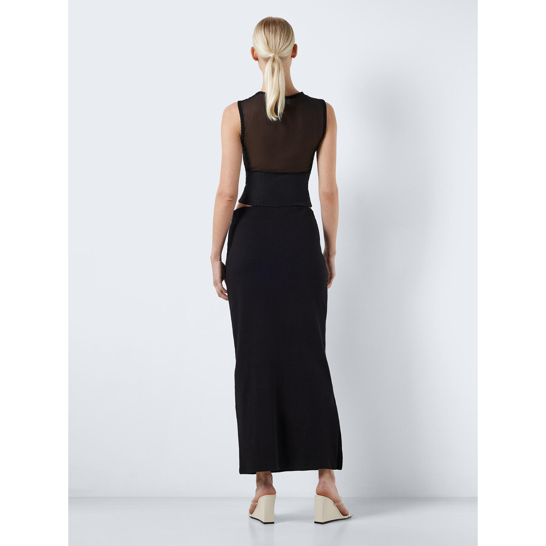 Noisy May Fustă maxi Maya 27027283 Negru Slim Fit - Pled.ro