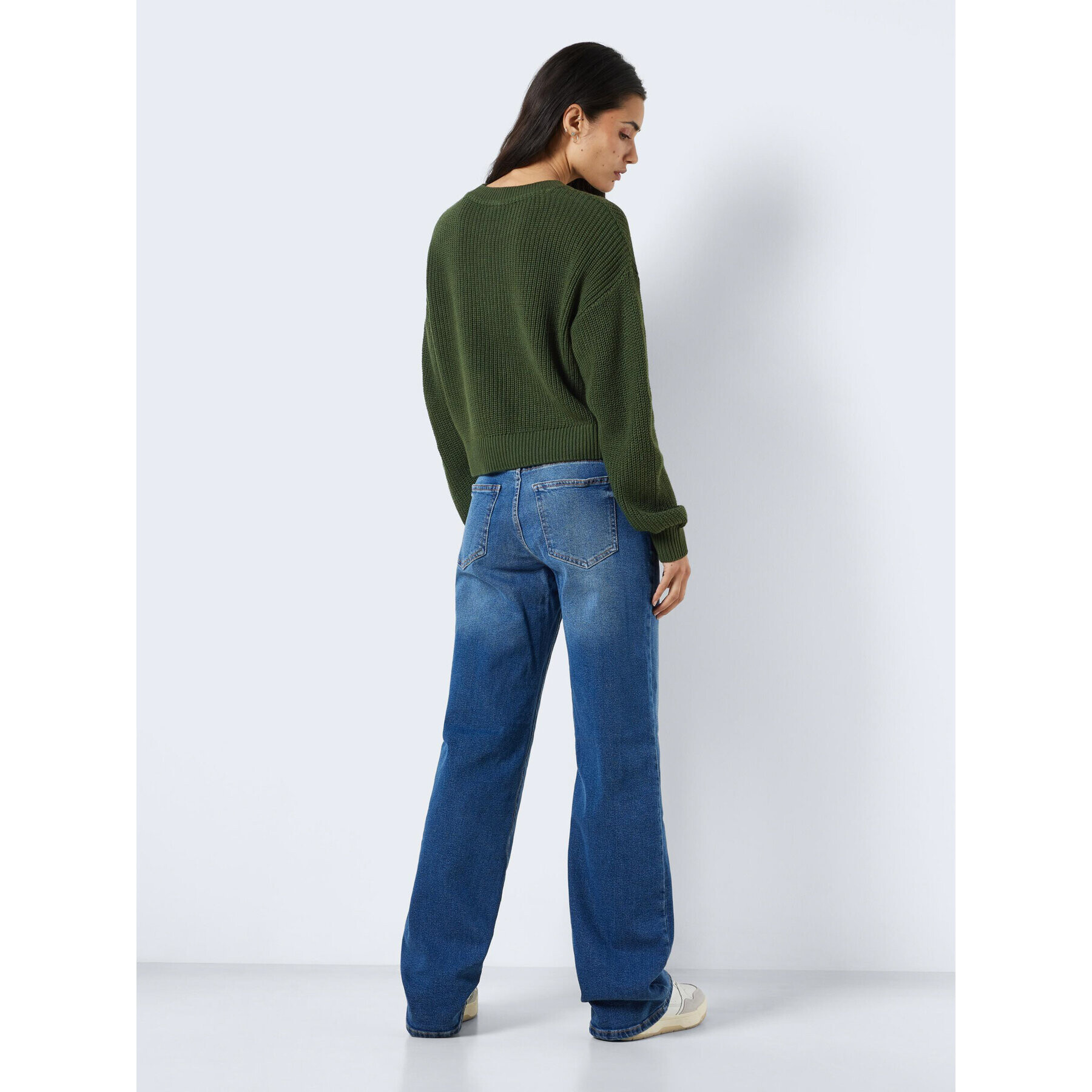 Noisy May Pulover Maysa 27021536 Verde Relaxed Fit - Pled.ro