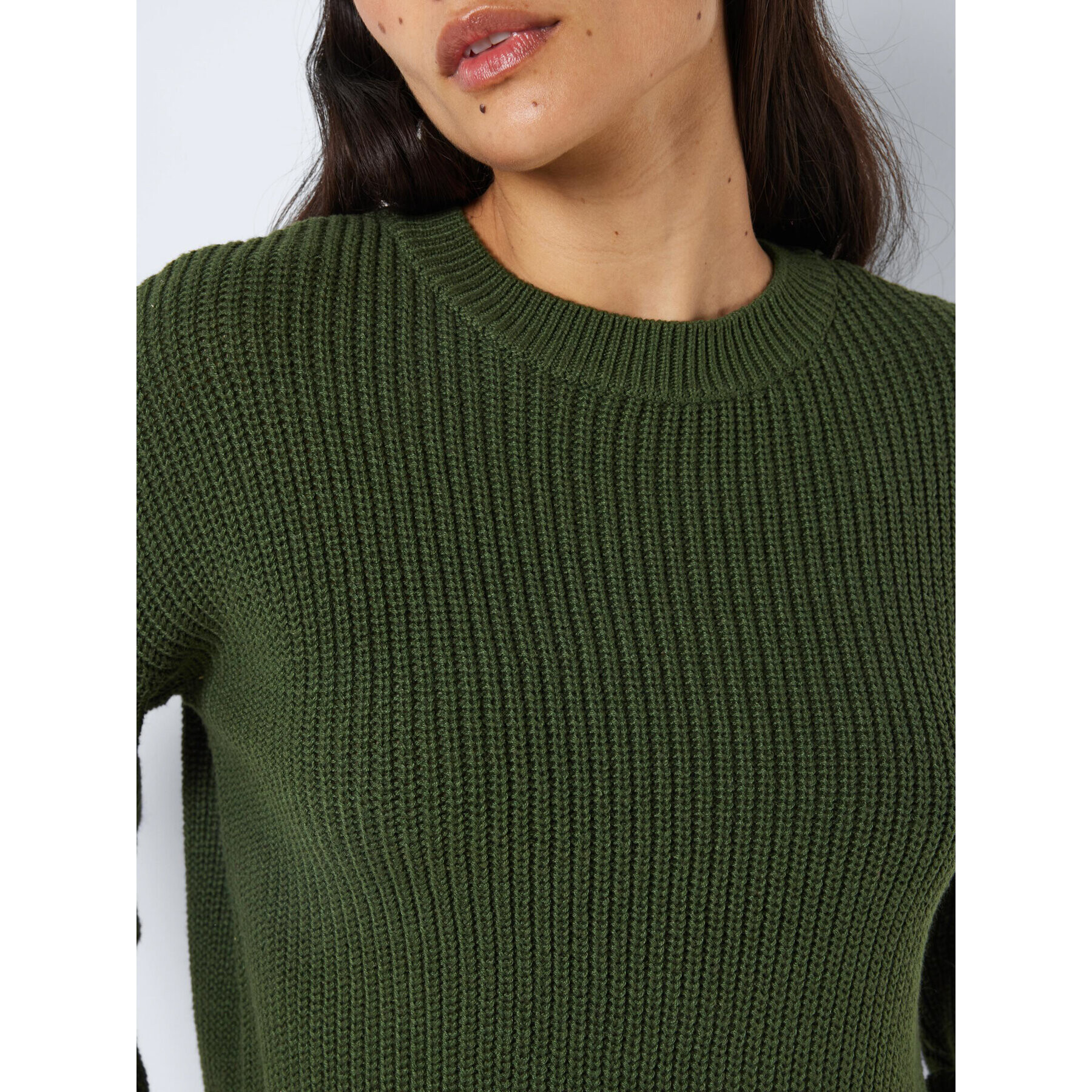 Noisy May Pulover Maysa 27021536 Verde Relaxed Fit - Pled.ro