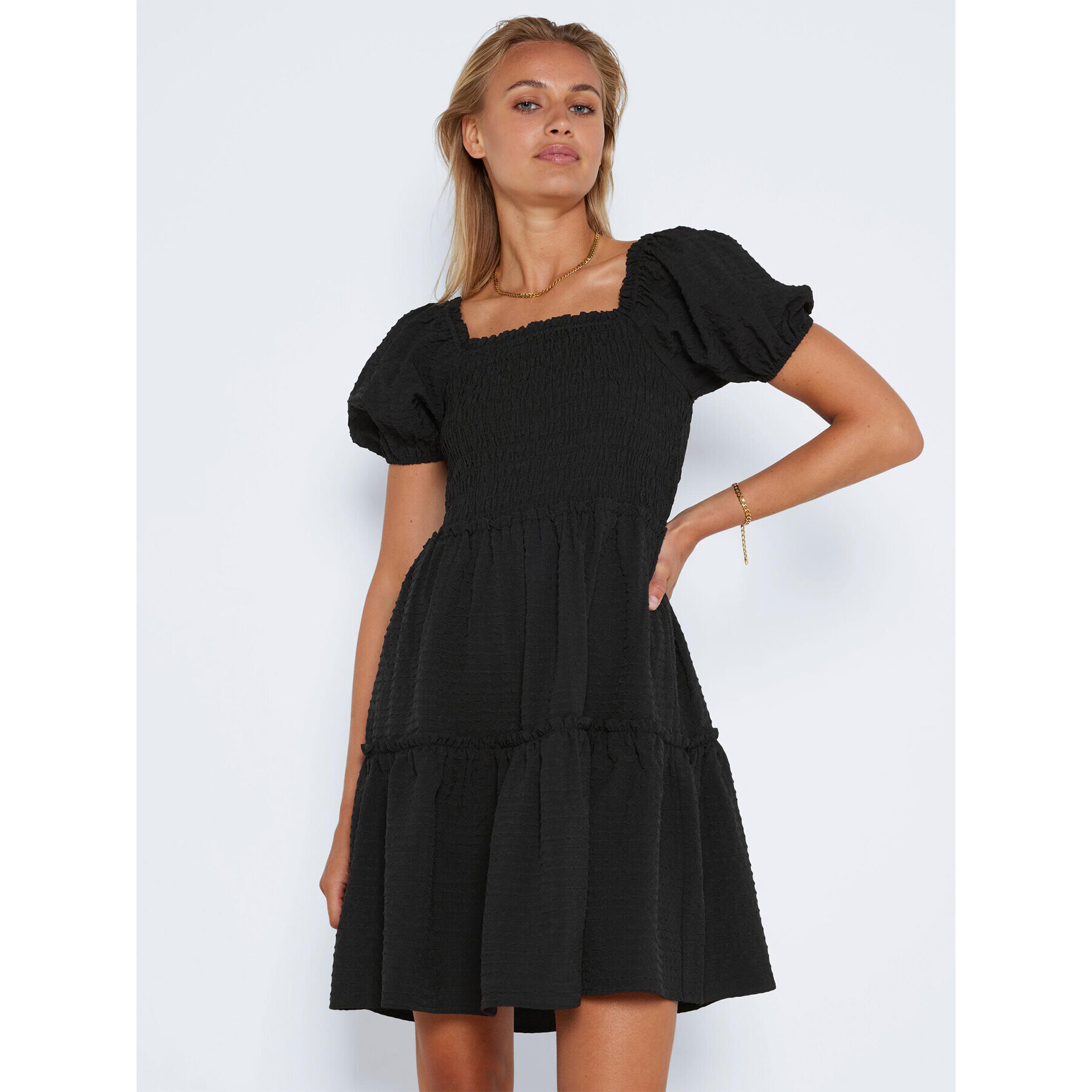 Noisy May Rochie de vară Stacey 27022435 Negru Regular Fit - Pled.ro