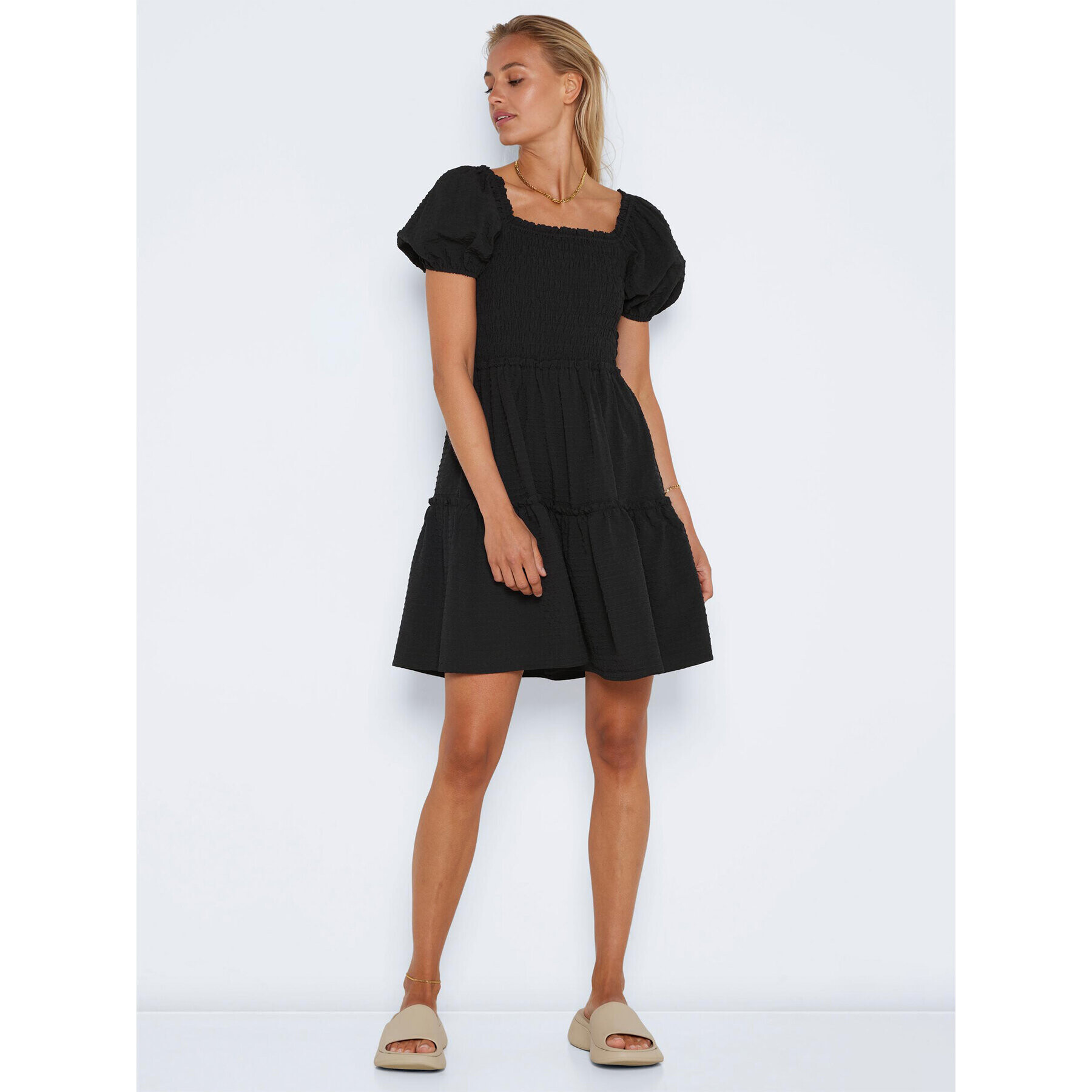 Noisy May Rochie de vară Stacey 27022435 Negru Regular Fit - Pled.ro