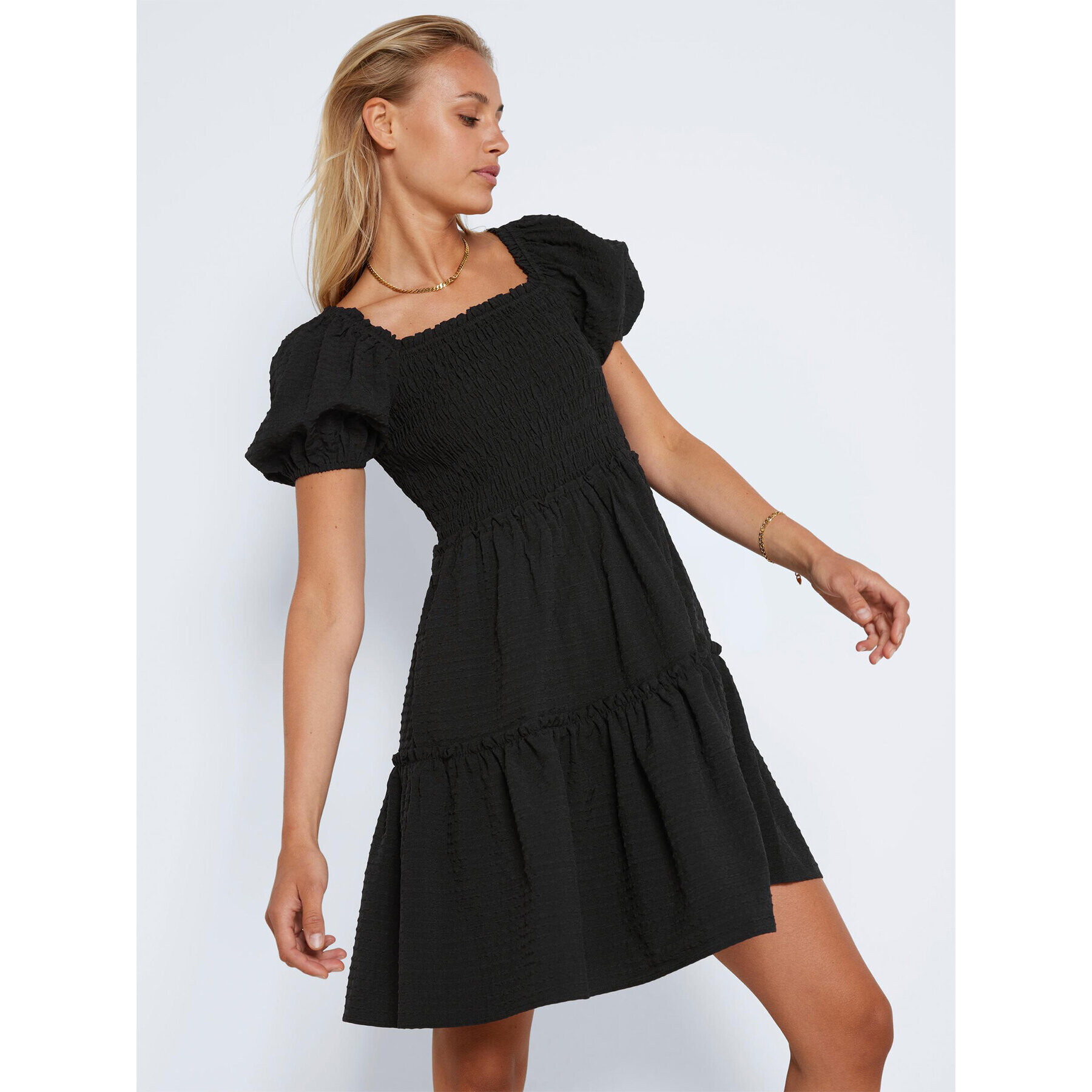 Noisy May Rochie de vară Stacey 27022435 Negru Regular Fit - Pled.ro