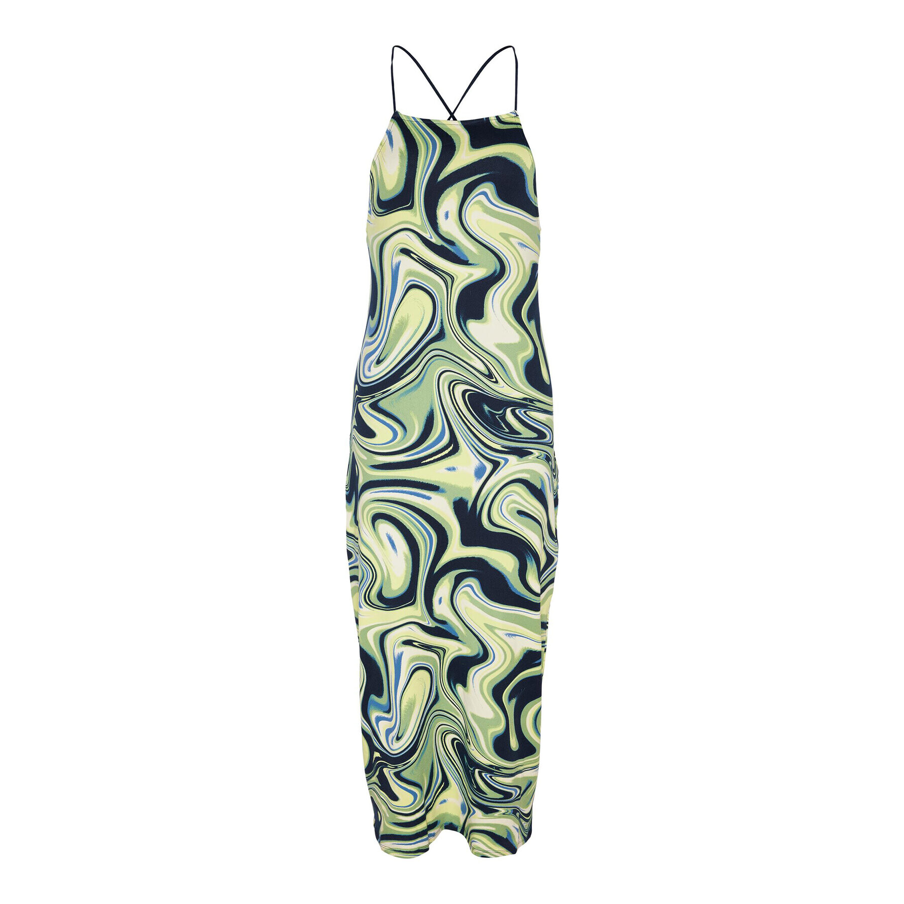 Noisy May Rochie de zi Destiny 27025213 Verde Bodycon Fit - Pled.ro