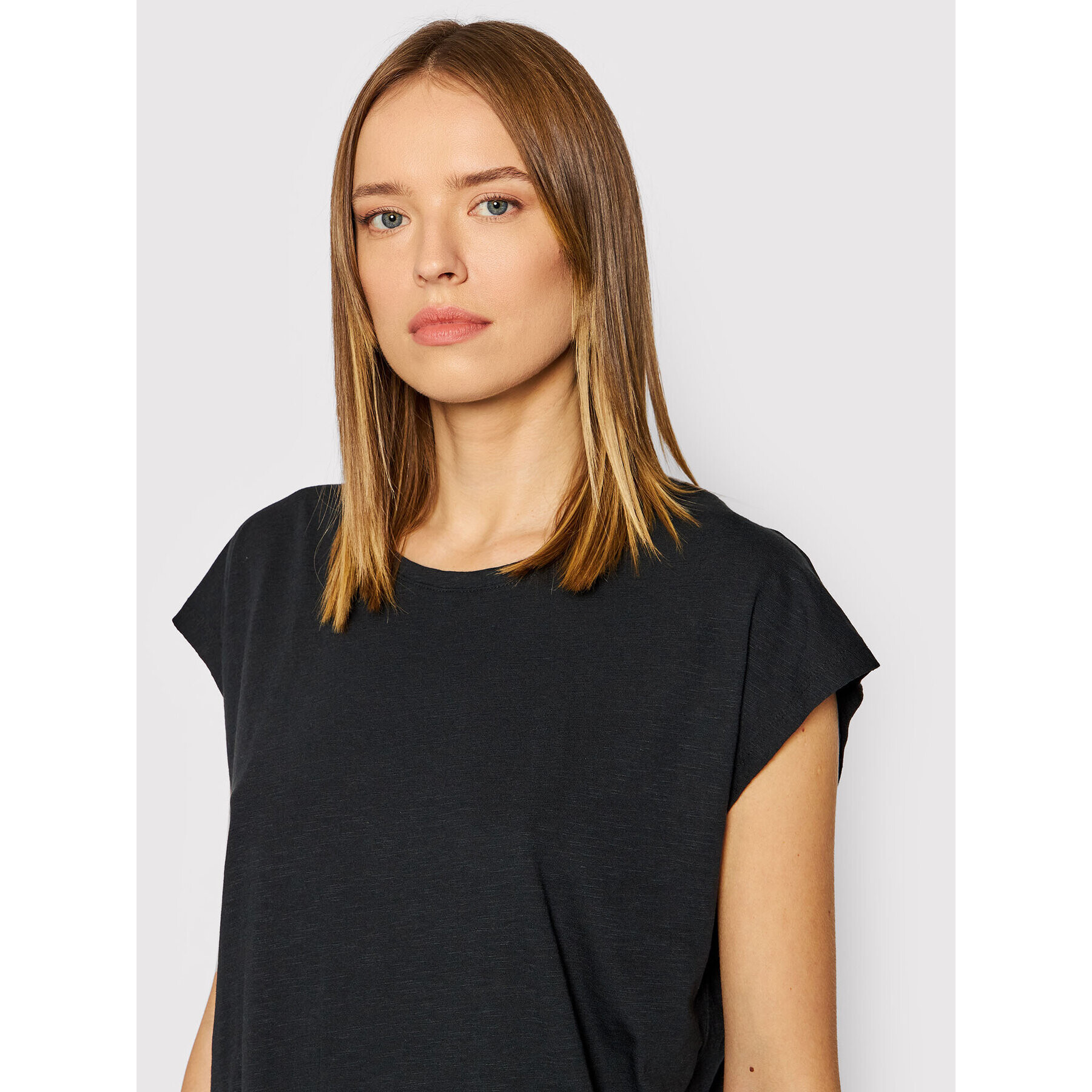 Noisy May Tricou Mathilde 27002573 Negru Oversize - Pled.ro