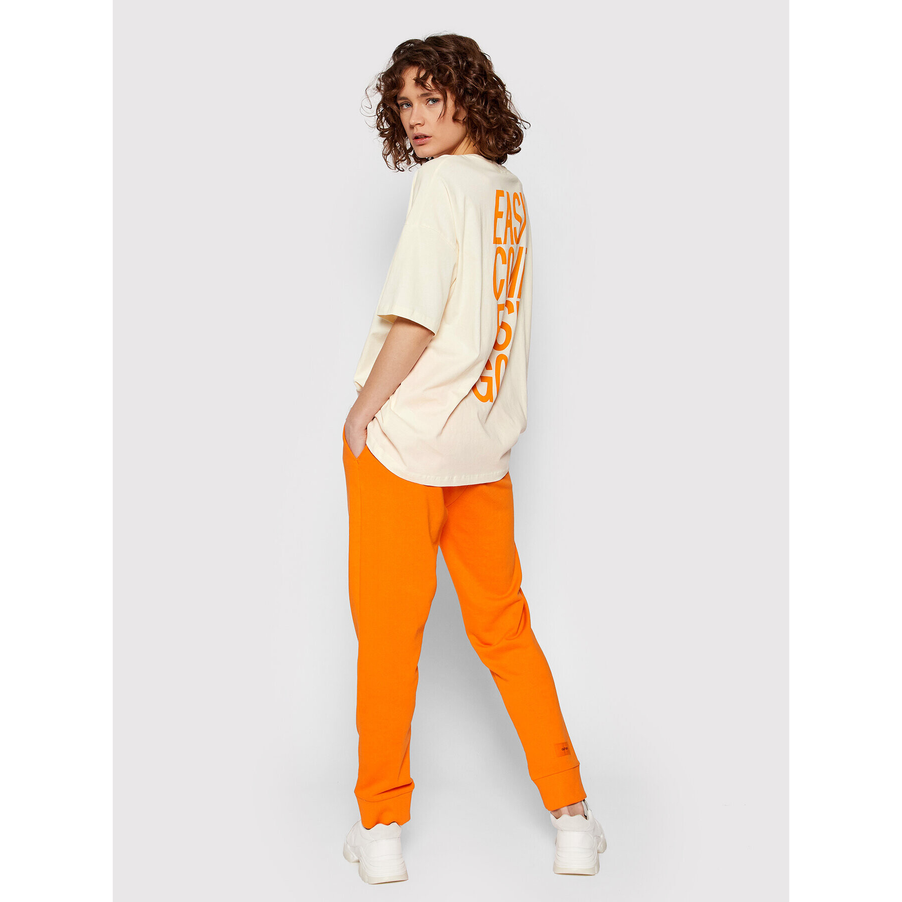 Noisy May Tricou Tessie 27020437 Bej Oversize - Pled.ro