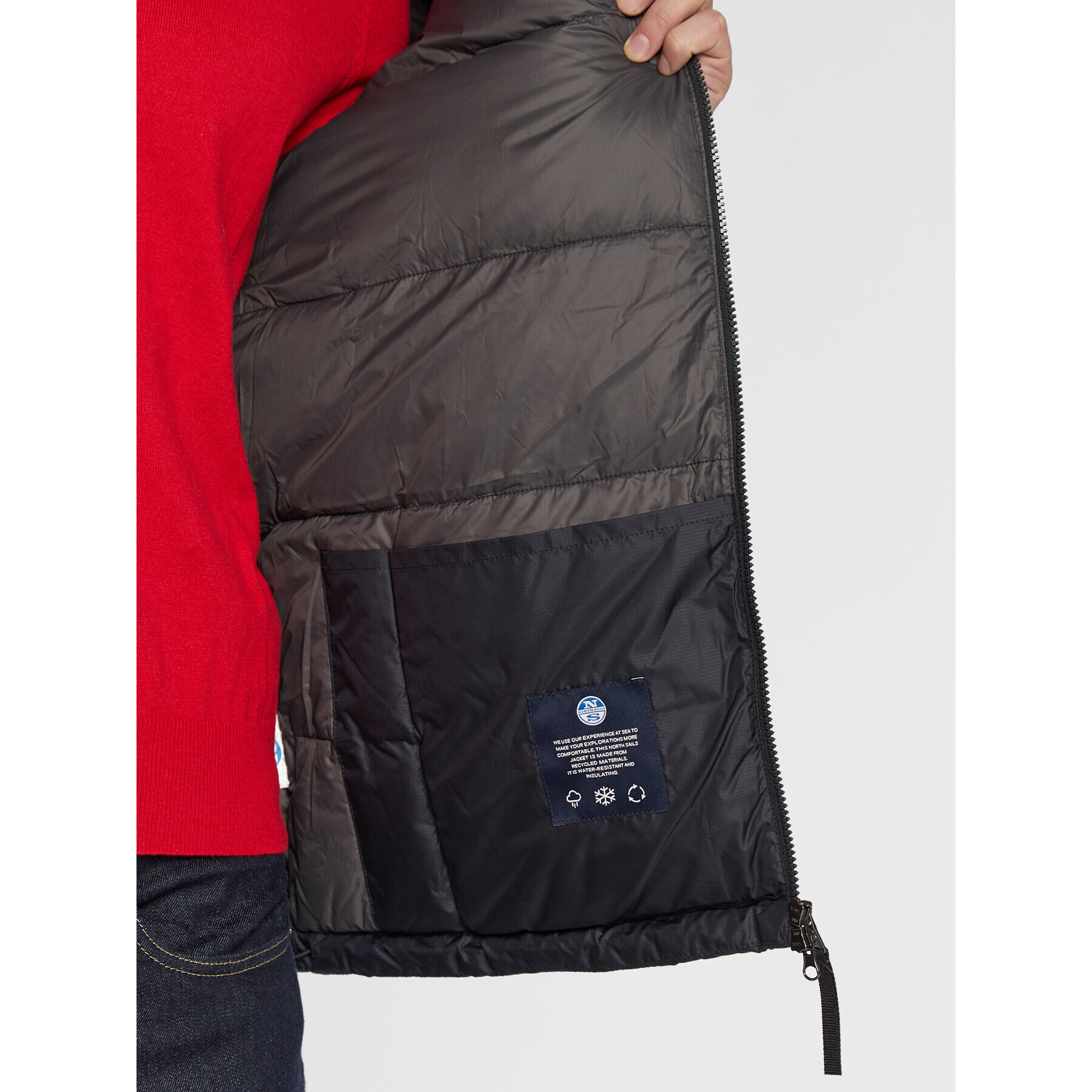 North Sails Geacă din puf Olden 603137 Negru Regular Fit - Pled.ro