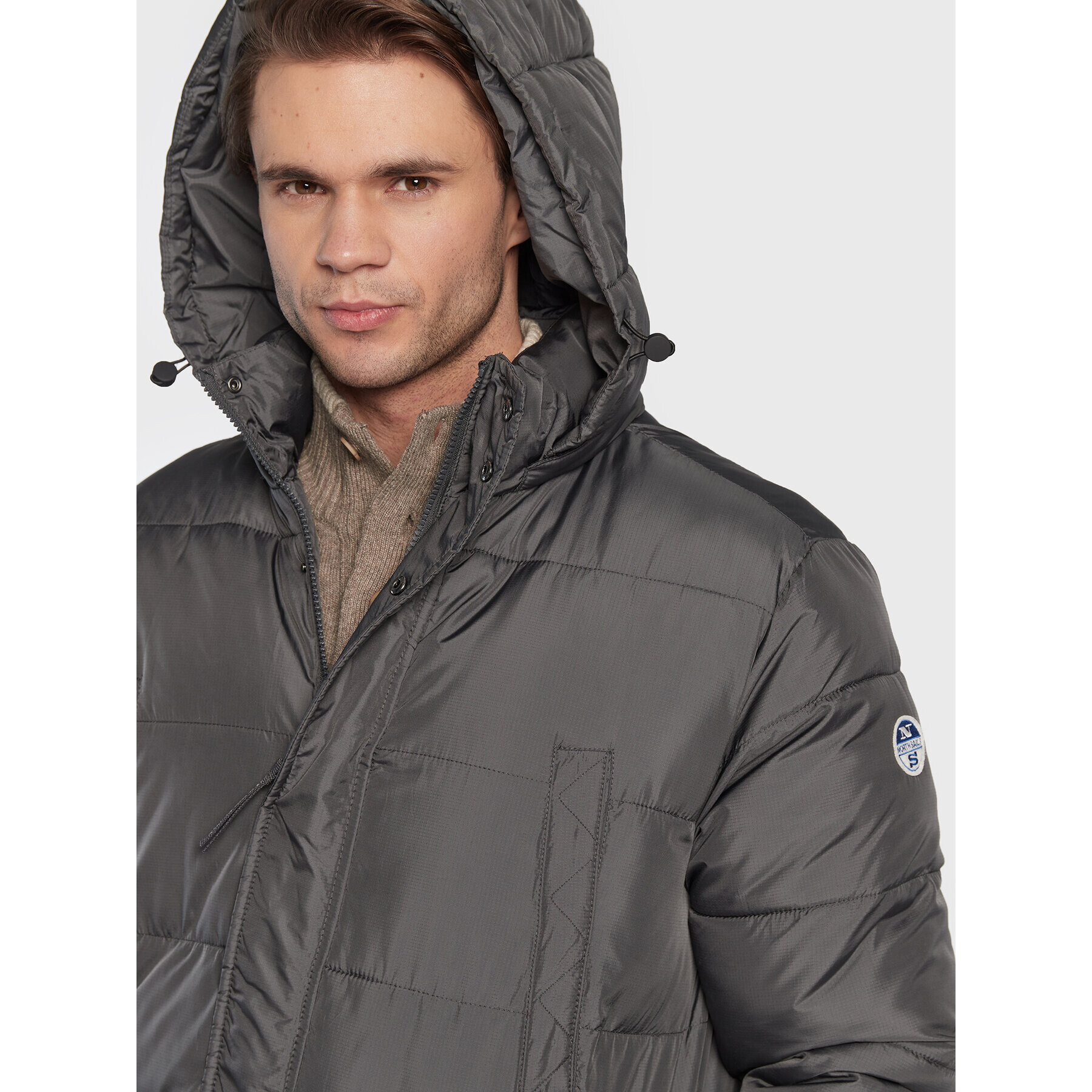 North Sails Geacă din puf Olden 603147 Gri Regular Fit - Pled.ro