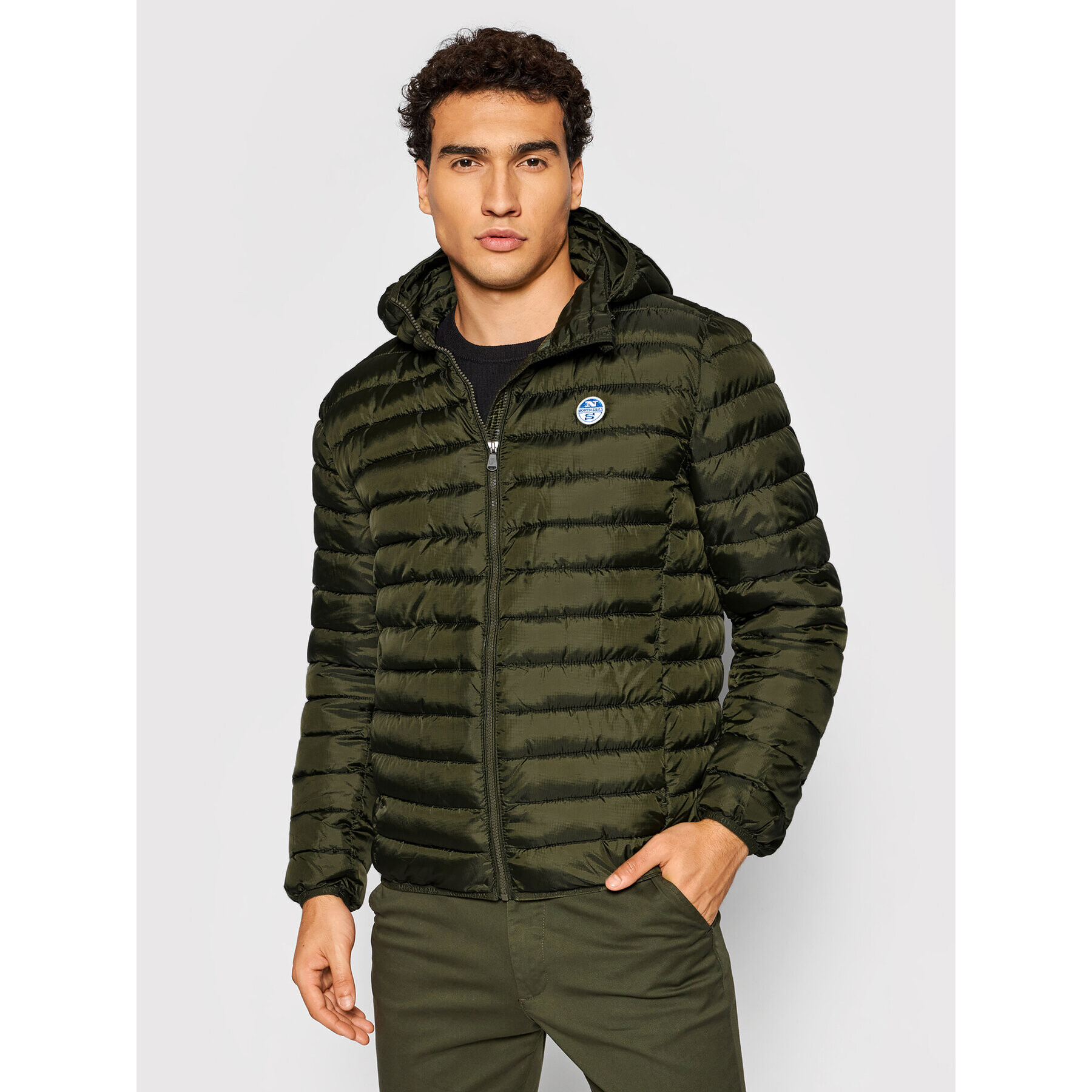 North Sails Geacă din puf Skye 602933 Verde Regular Fit - Pled.ro