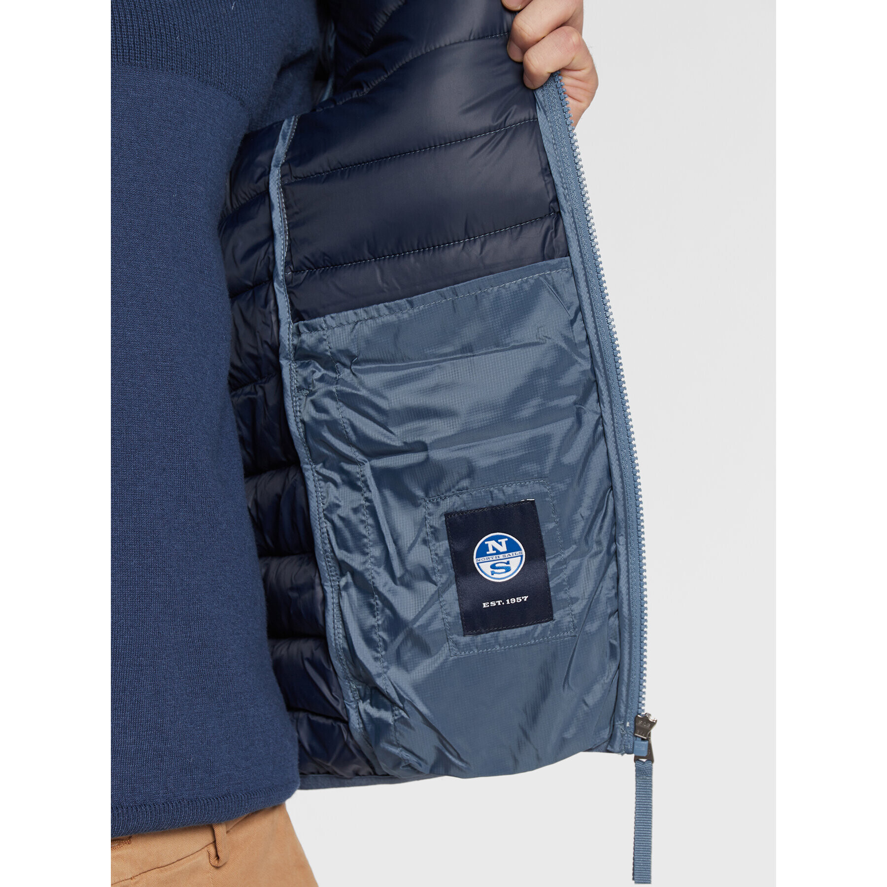 North Sails Geacă din puf Skye 603136 Albastru Regular Fit - Pled.ro