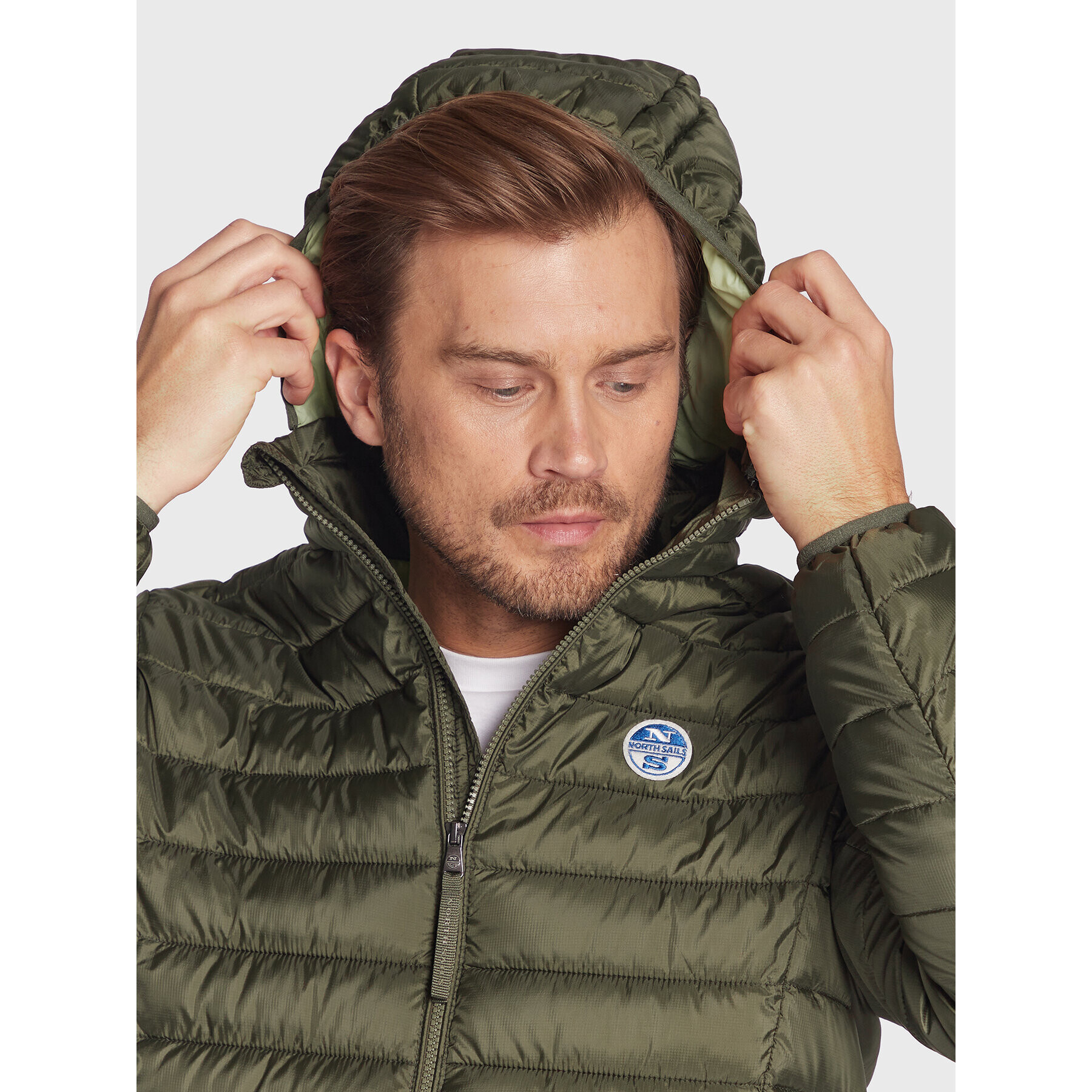 North Sails Geacă din puf Skye 603136 Verde Regular Fit - Pled.ro