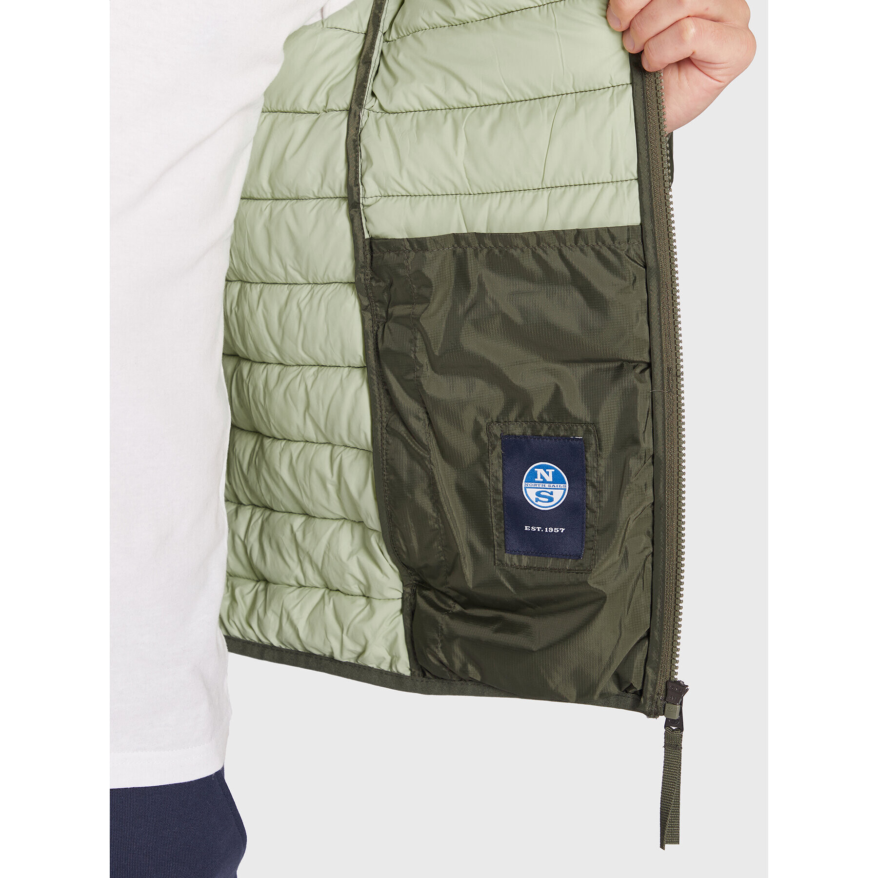 North Sails Geacă din puf Skye 603136 Verde Regular Fit - Pled.ro