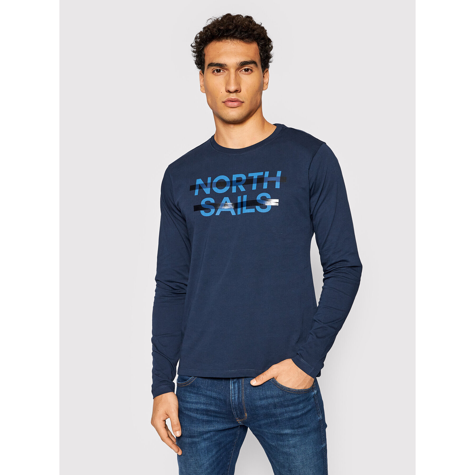 North Sails Longsleeve 692763 Bleumarin Regular Fit - Pled.ro