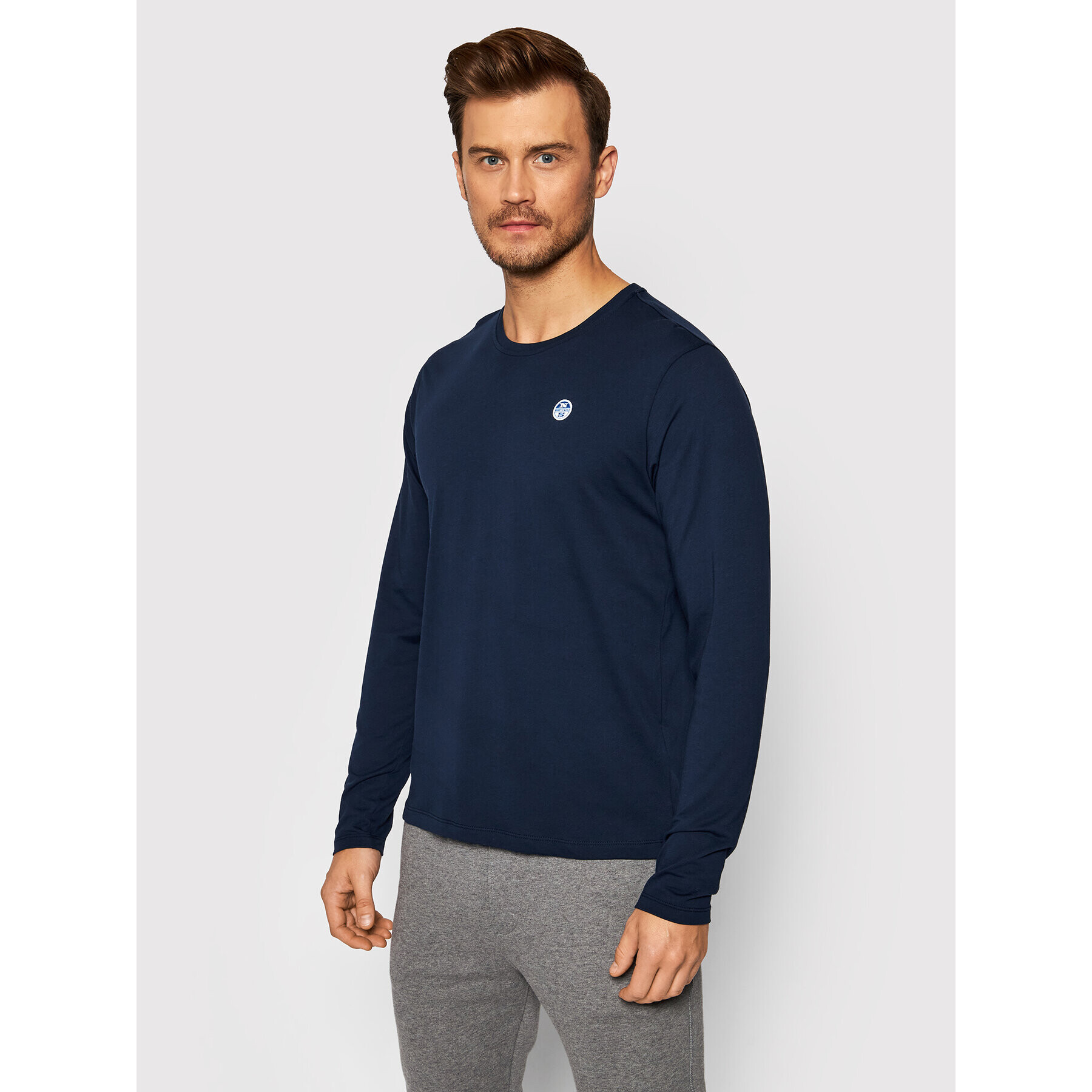 North Sails Longsleeve Organic 692751 Bleumarin Regular Fit - Pled.ro