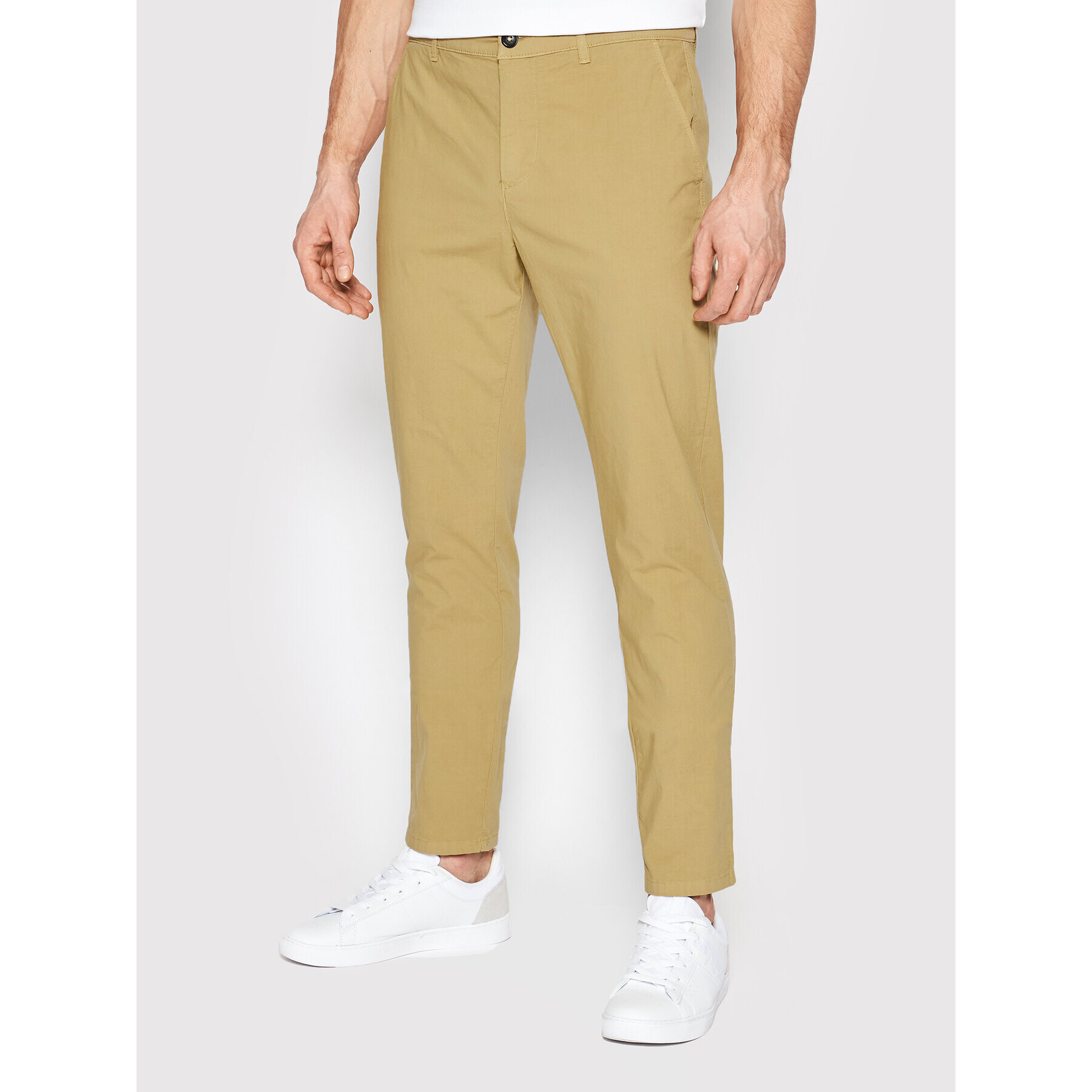 North Sails Pantaloni chino Defender 672943 Bej Slim Fit - Pled.ro