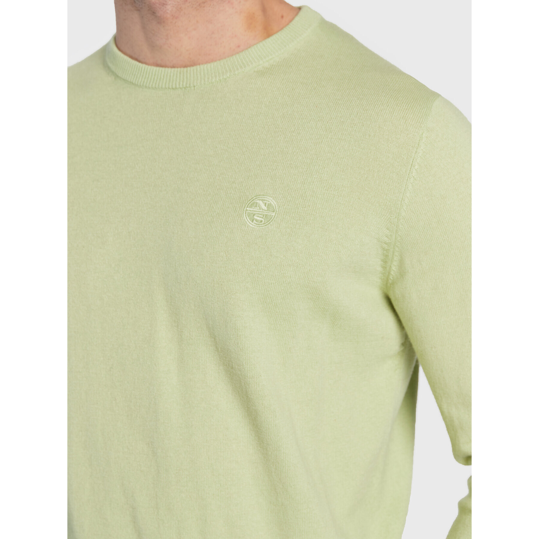 North Sails Pulover 699500 Verde Regular Fit - Pled.ro