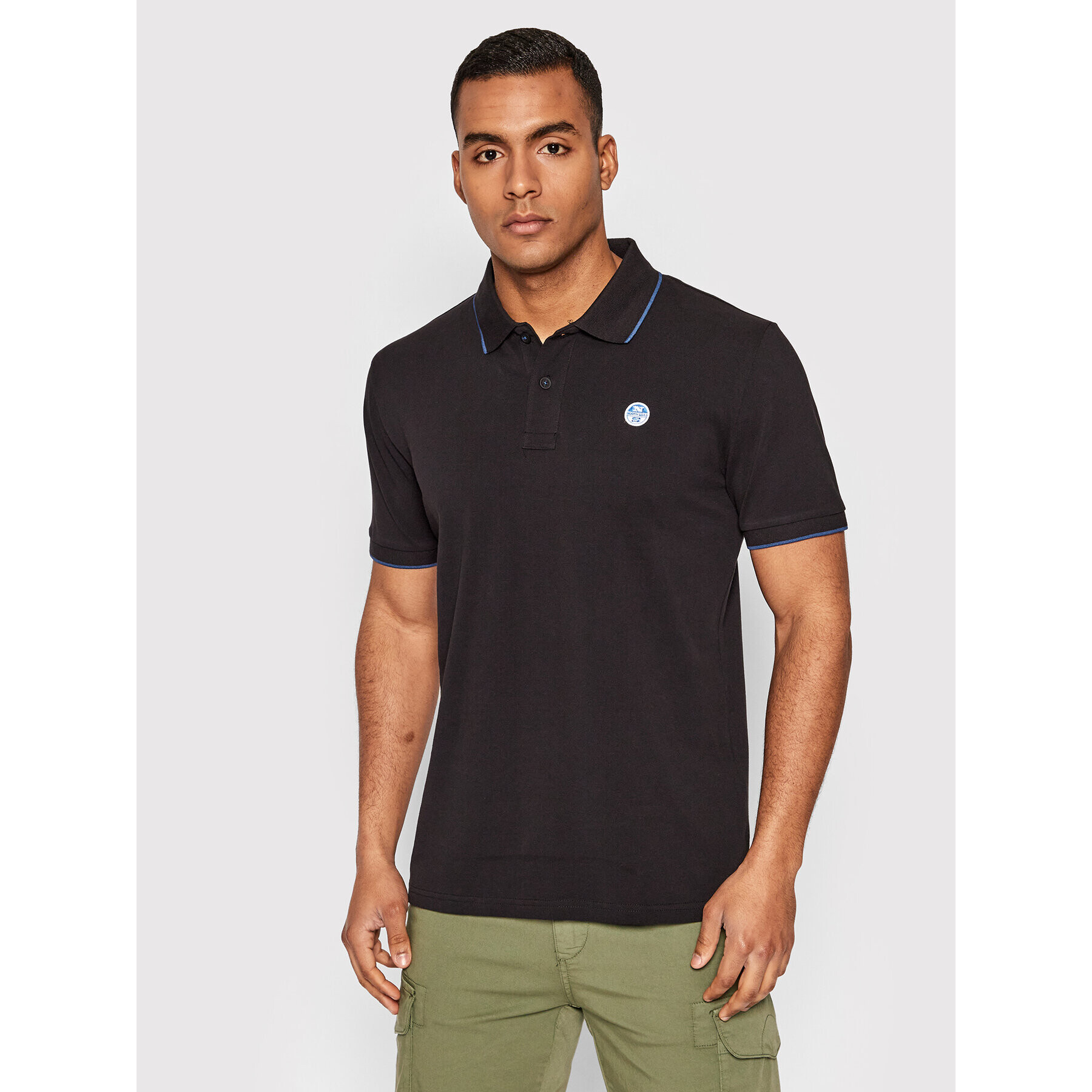 North Sails Tricou polo 692353 Negru Regular Fit - Pled.ro