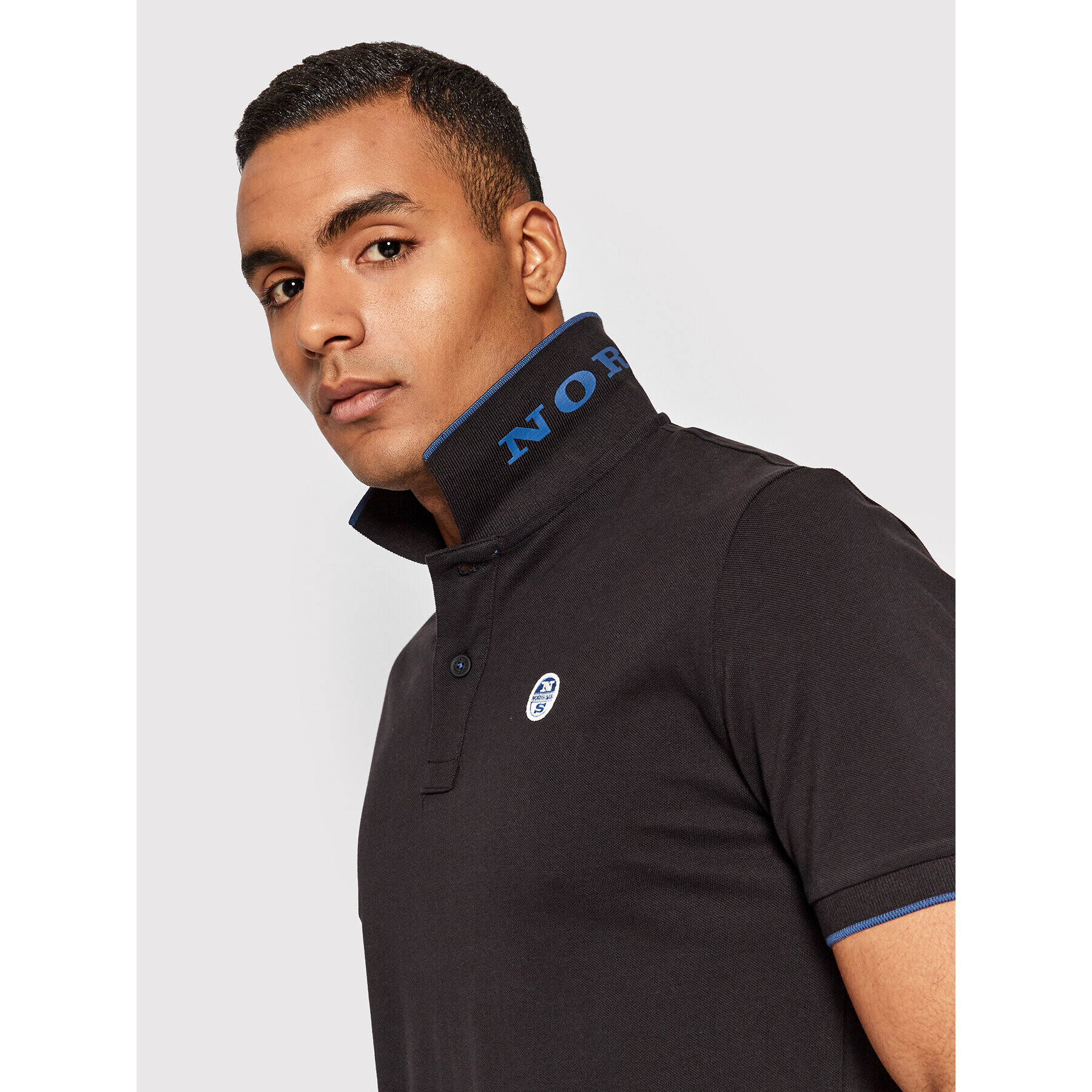 North Sails Tricou polo 692353 Negru Regular Fit - Pled.ro