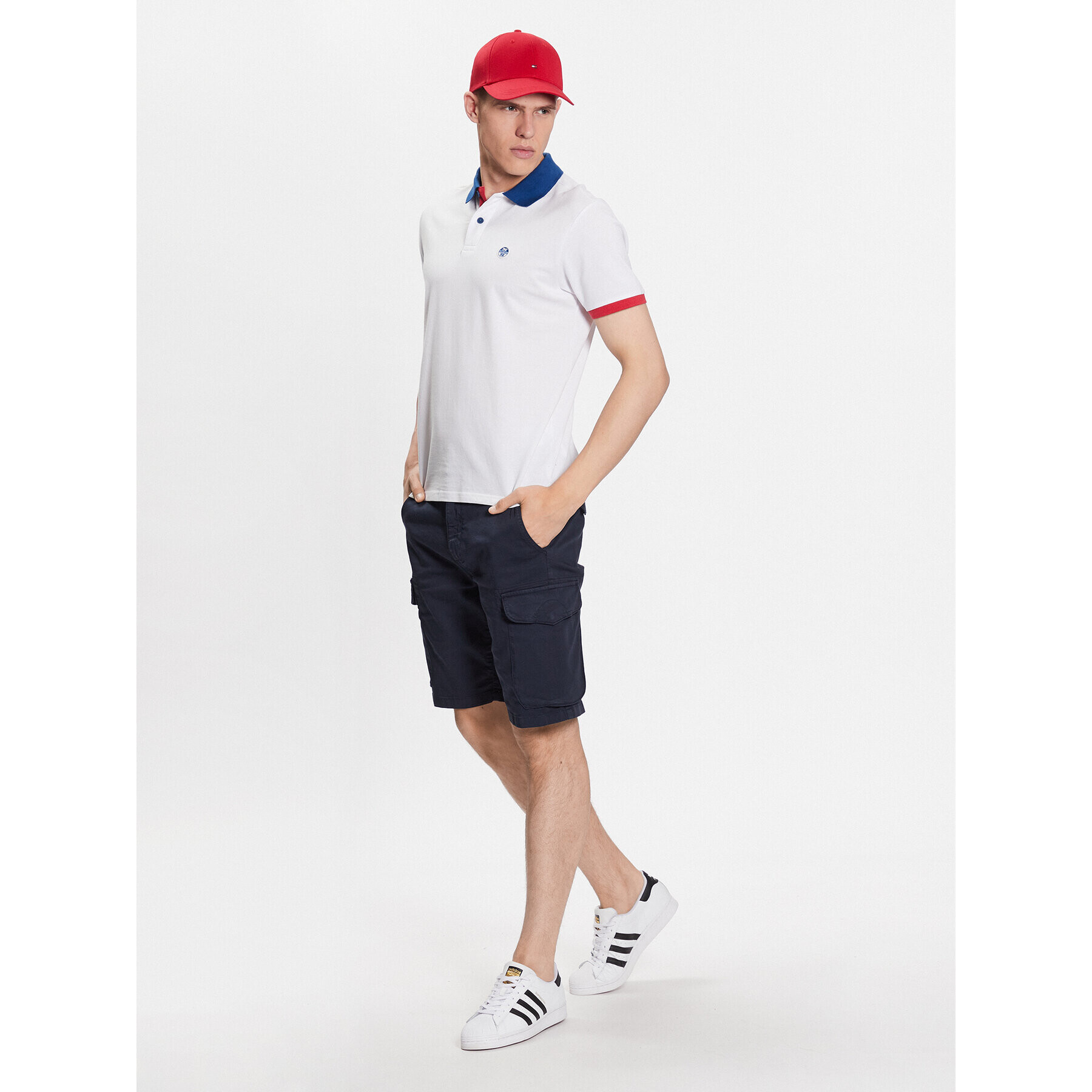 North Sails Tricou polo 692398 Alb Regular Fit - Pled.ro