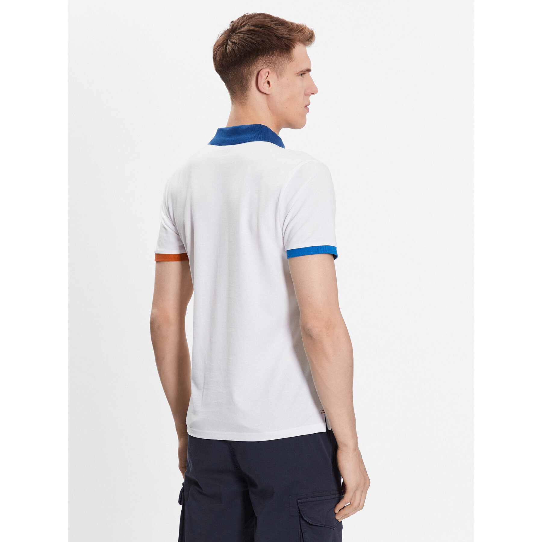 North Sails Tricou polo 692398 Alb Regular Fit - Pled.ro